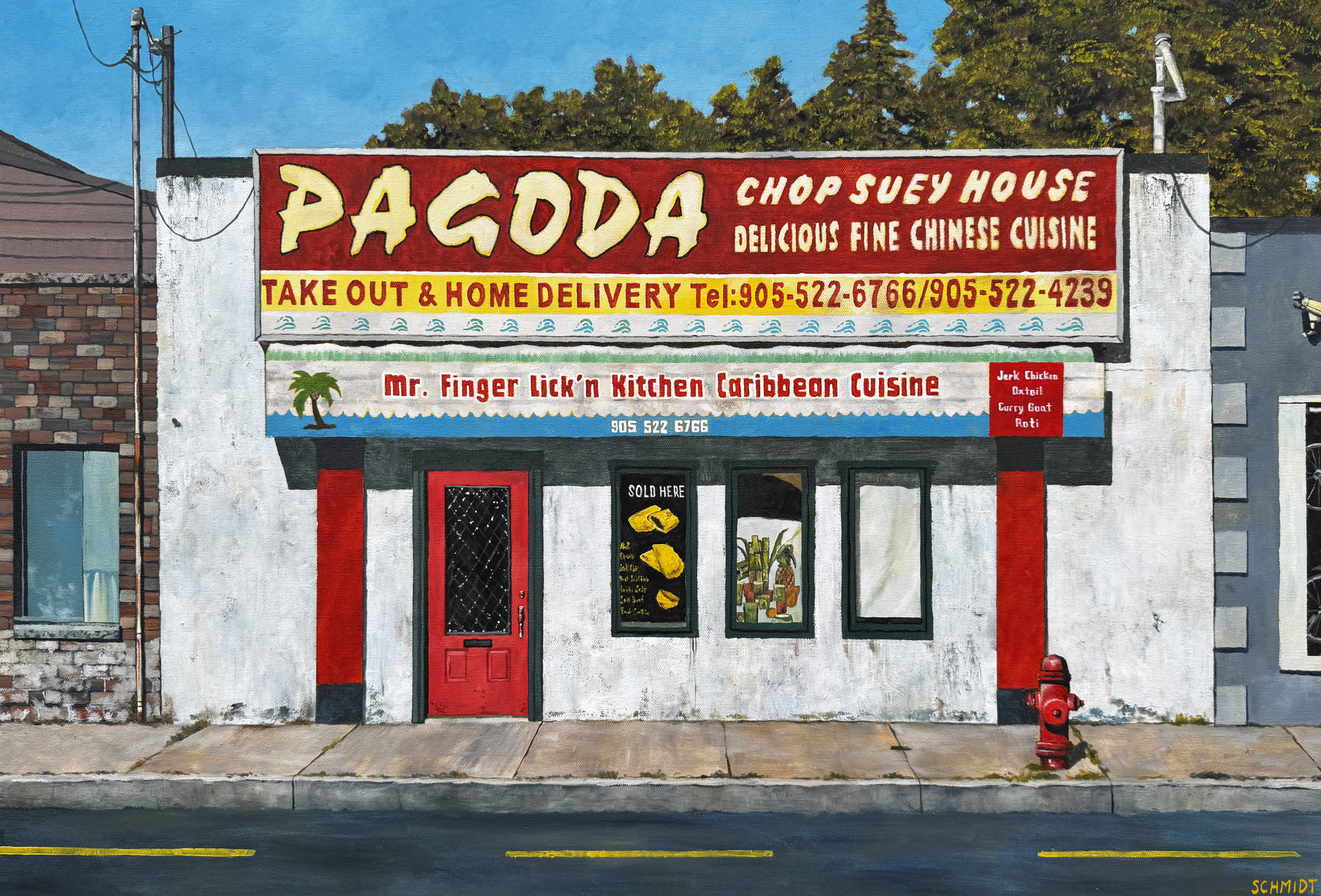 "Pagoda", oil on canvas, 24"x36", 2025
