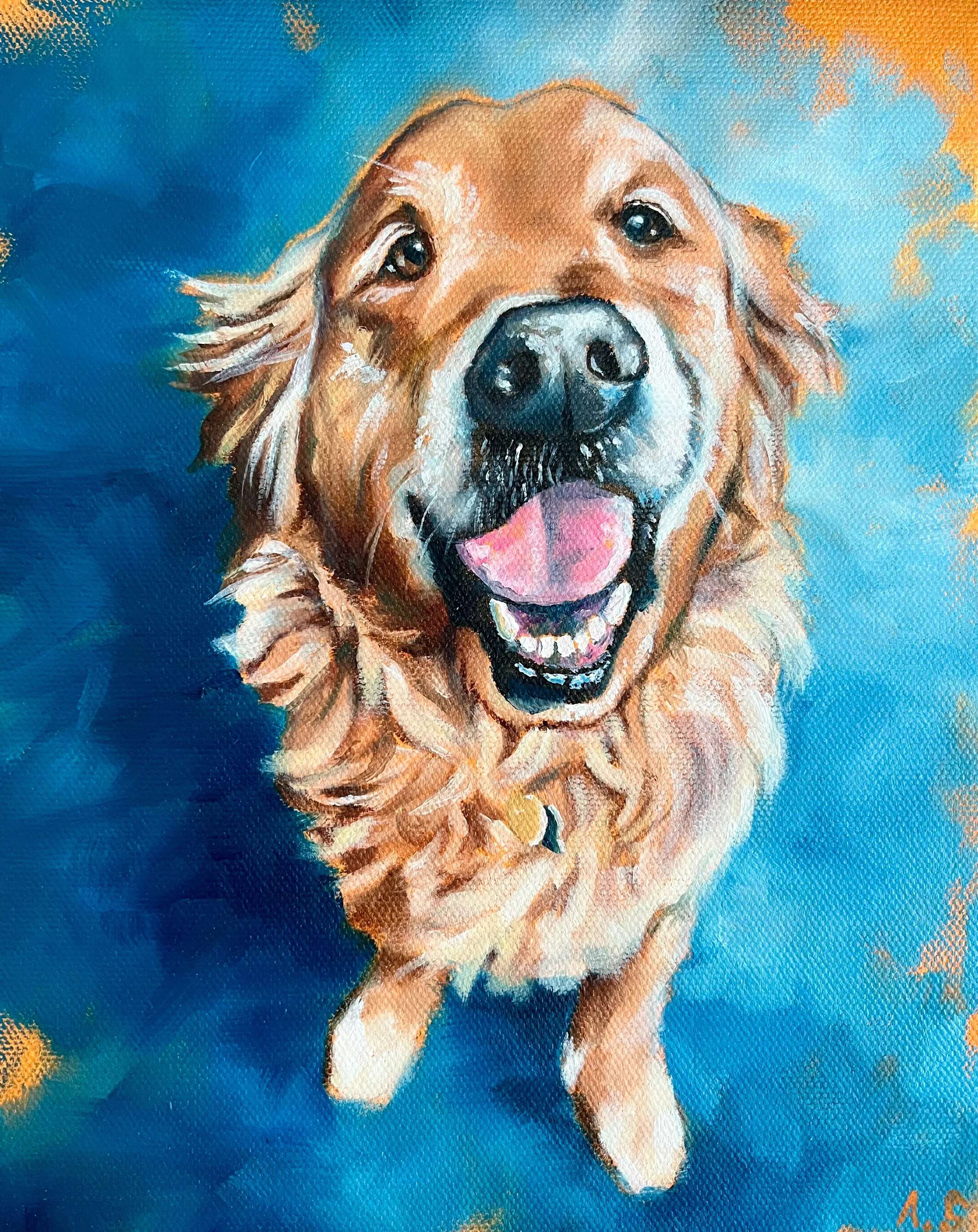 "Beau", oil on canvas, 10"x12", 2023