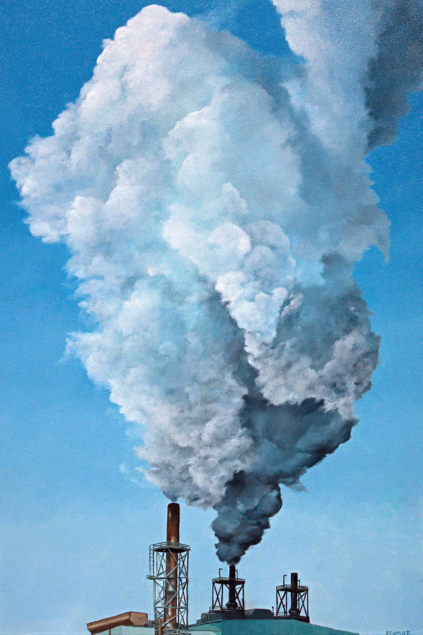 "Hamilton Clouds", oil on canvas, 24"x36", 2022