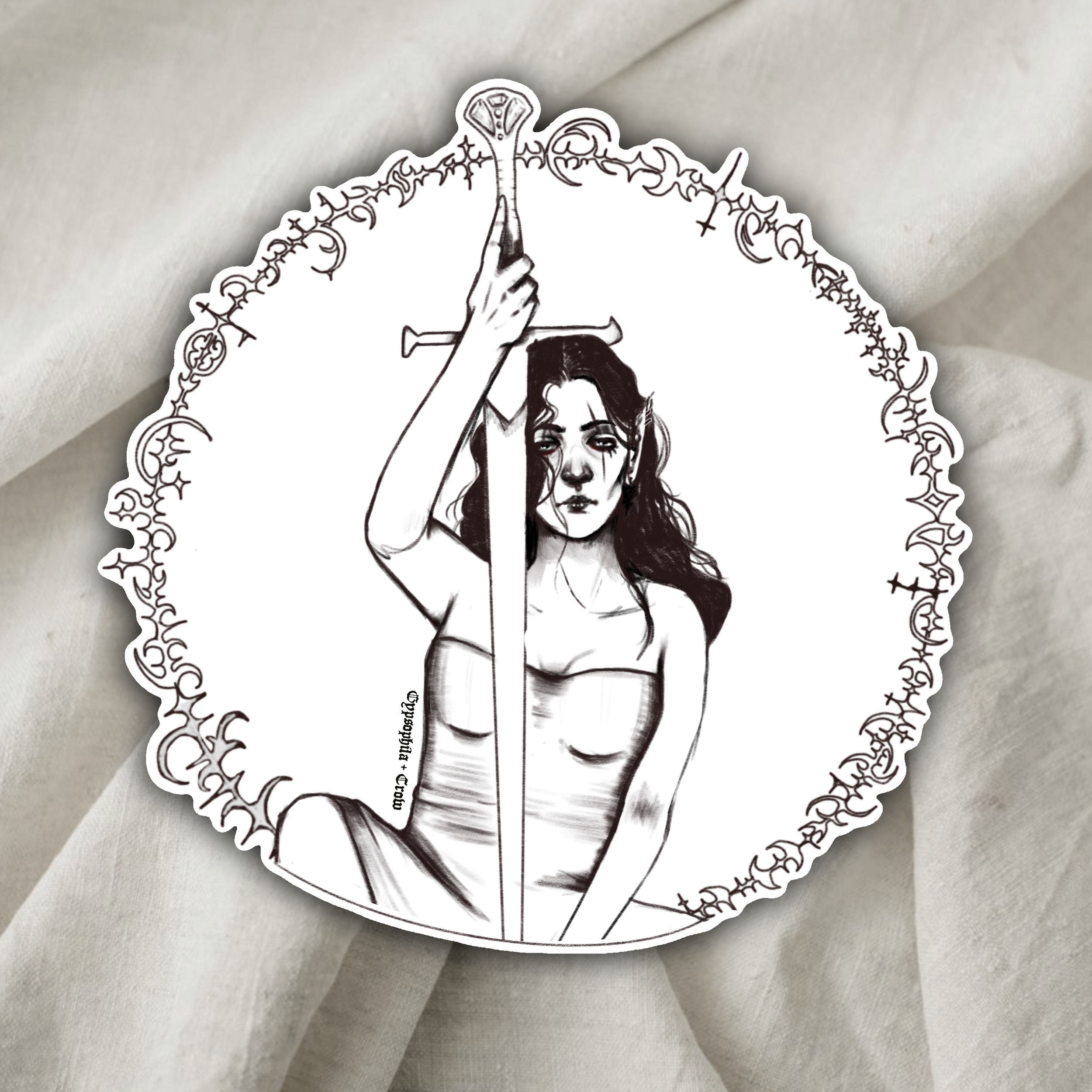 elizabeth vinyl sticker