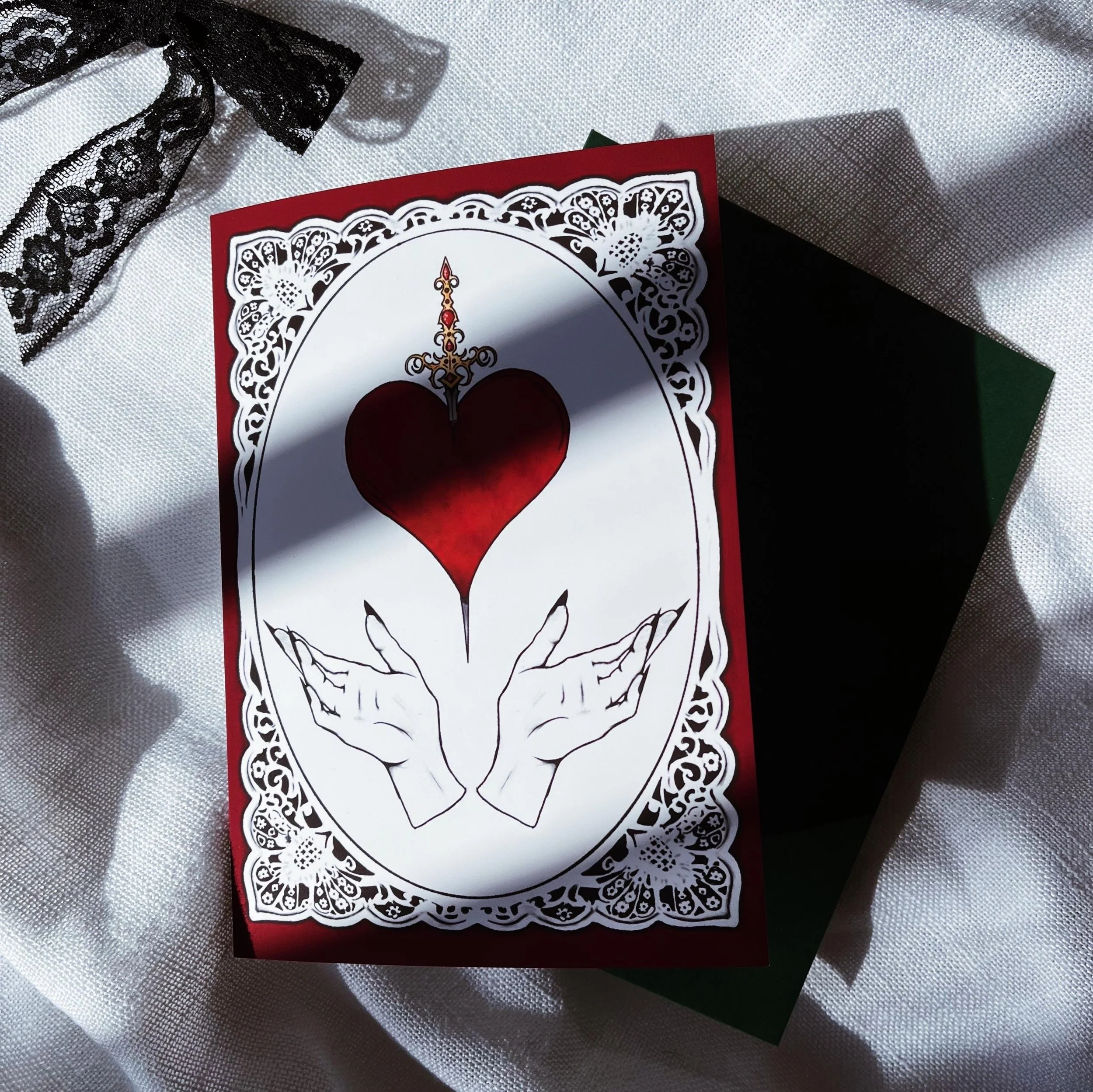 you have my heart greeting card