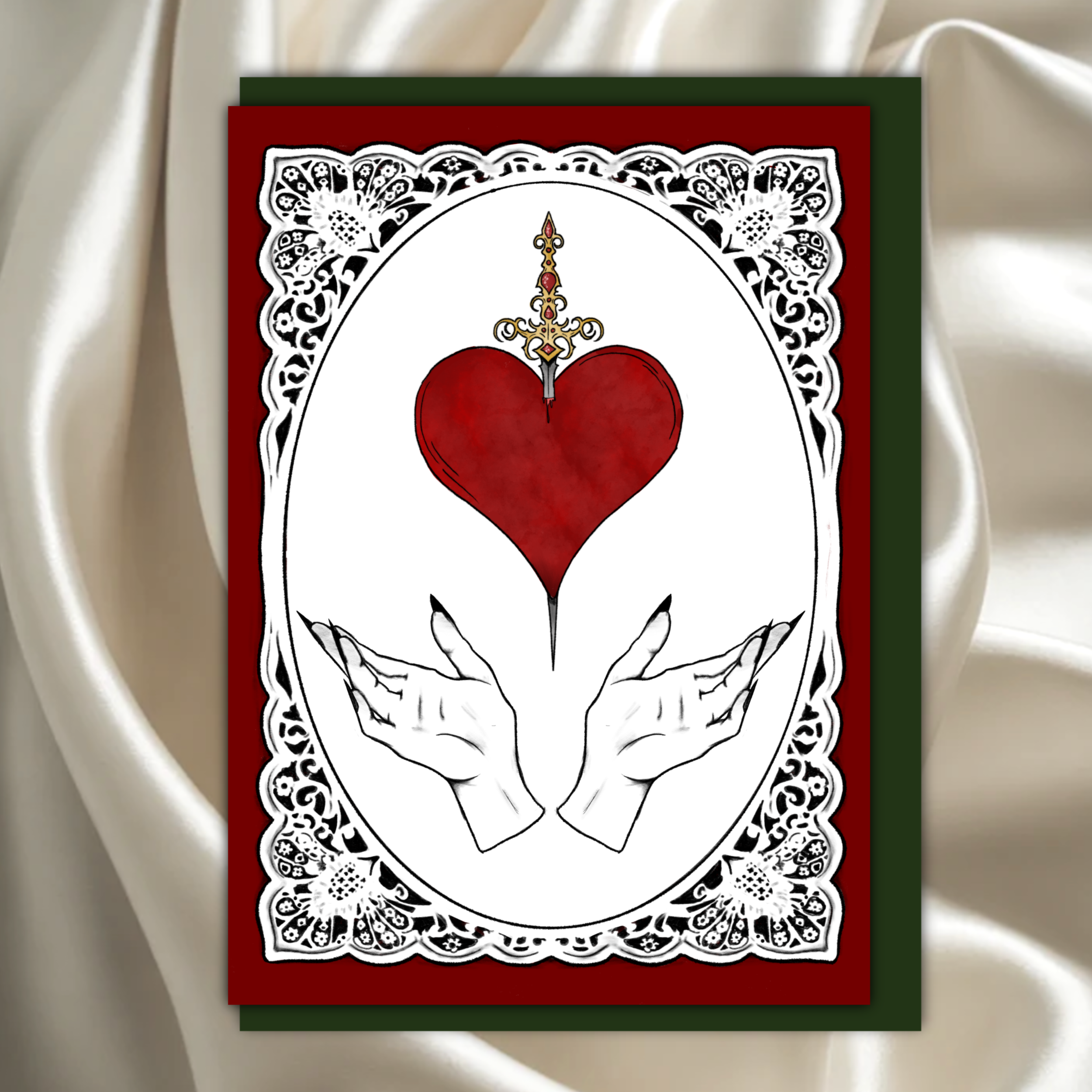 you have my heart greeting card