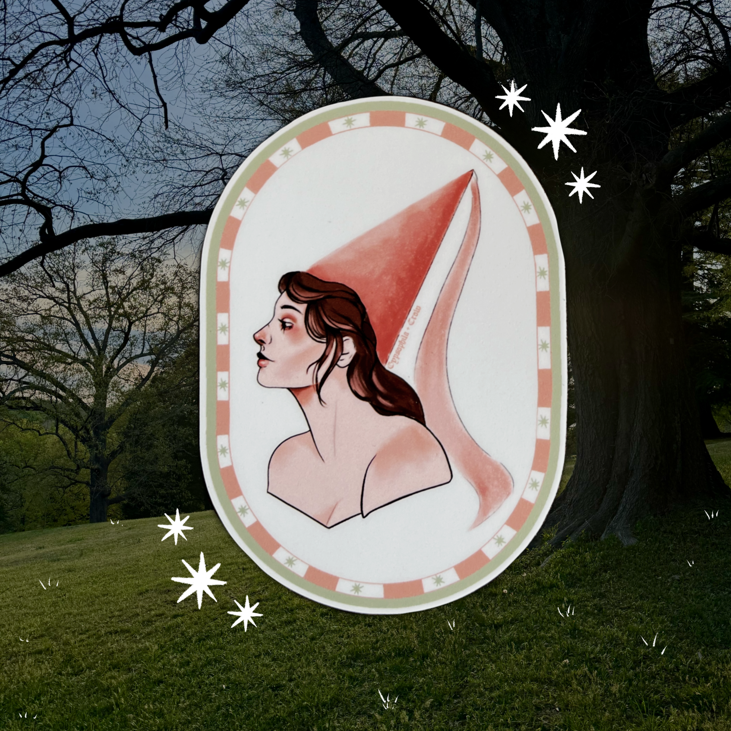 medieval princess sticker