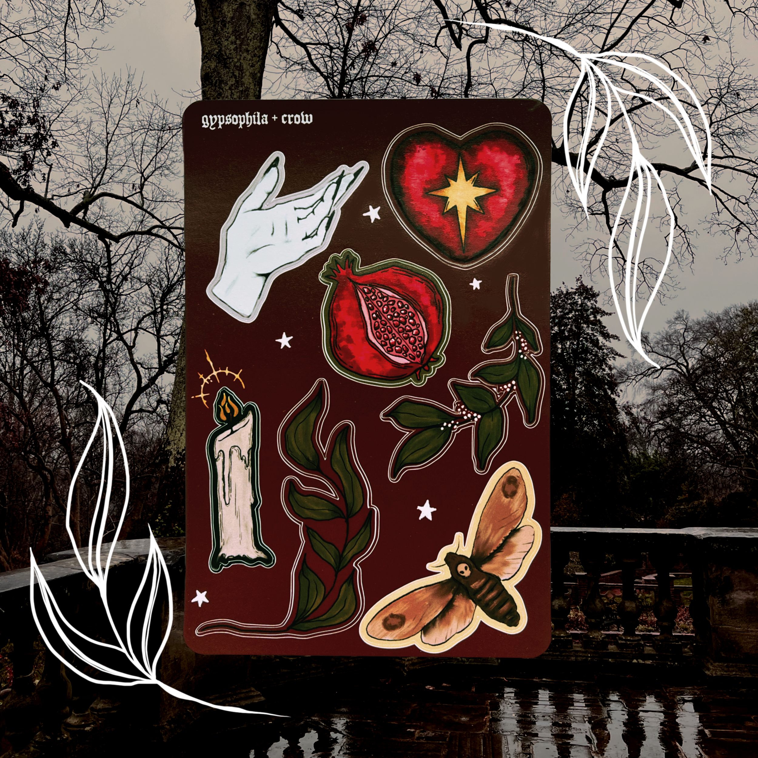 vampiric sticker sheet