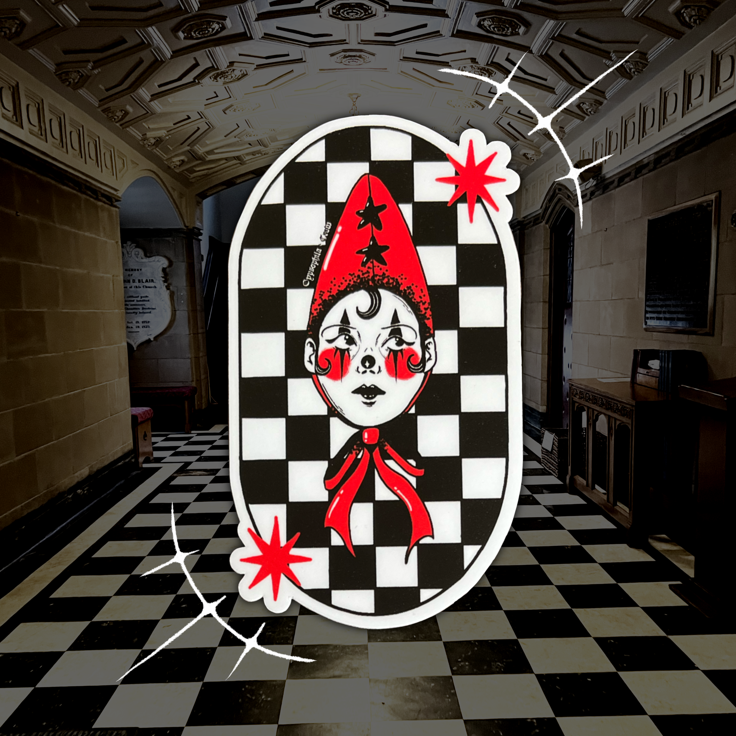 the jester sticker