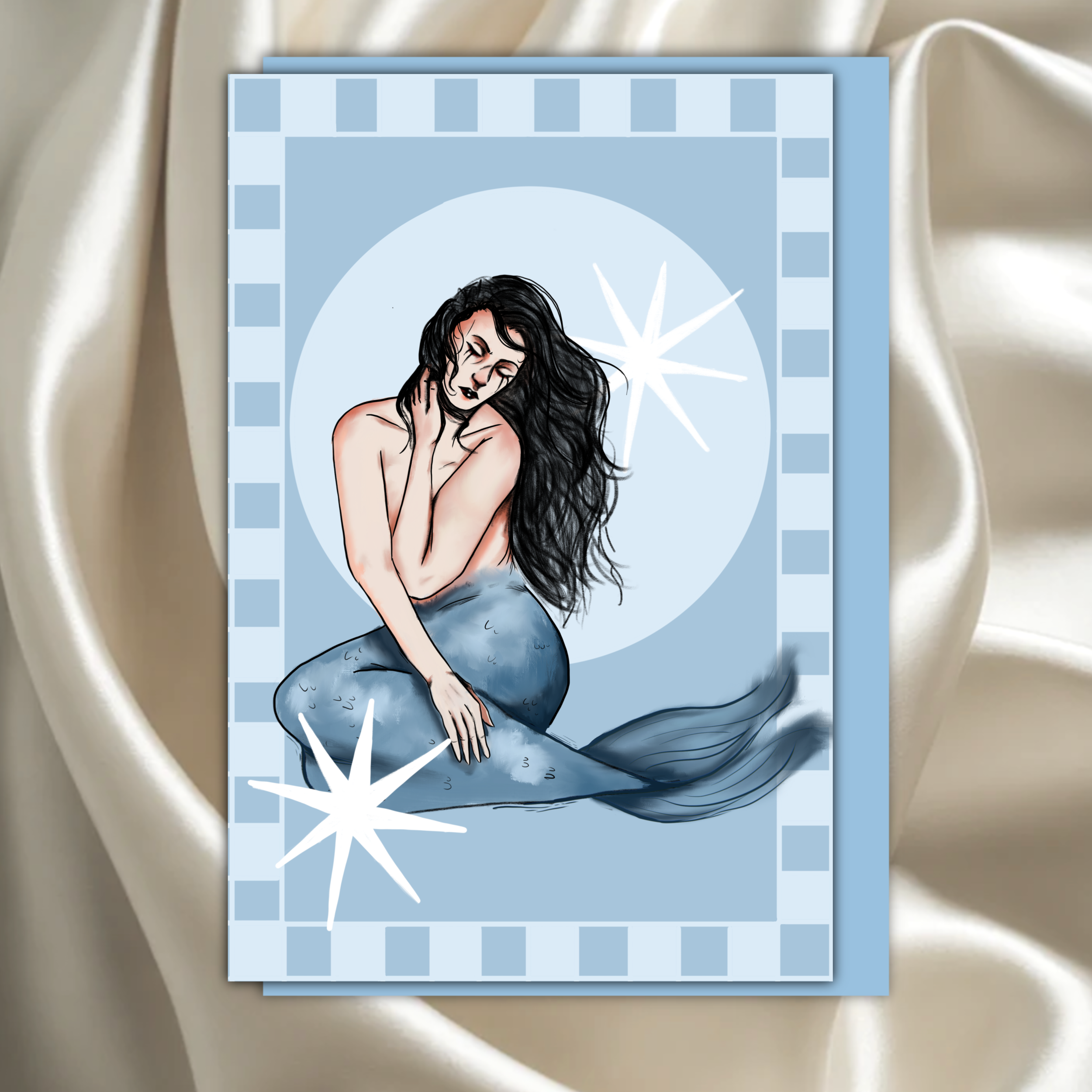 mermaid greeting card