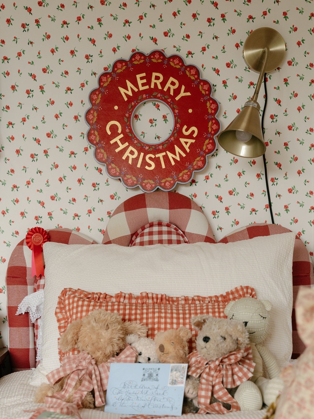 'Festive Folk' - Hand-Painted Wooden Christmas Wreath