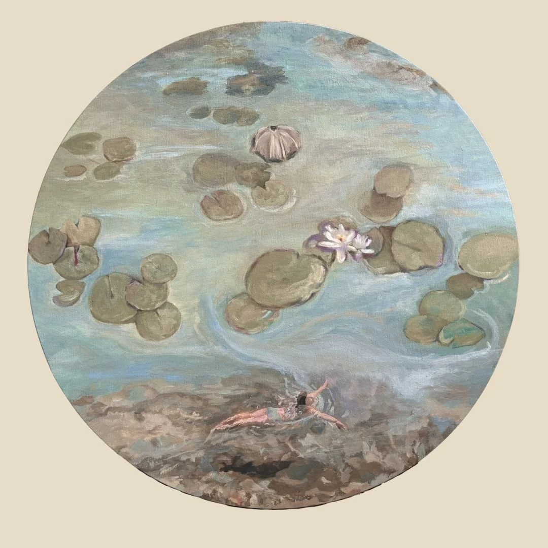 Nenunpharing - Oil on canvas 43.3 in
