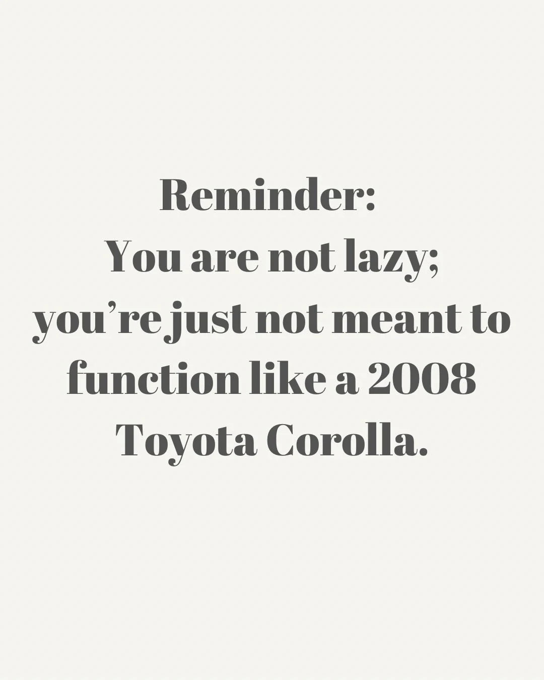 Hot take: breaks don&rsquo;t always feel like breaks.

If your &ldquo;time off&rdquo; still feels heavy, full, or overwhelming it makes sense that your body and mind aren&rsquo;t recharging.

You deserve support beyond just getting through the week ?