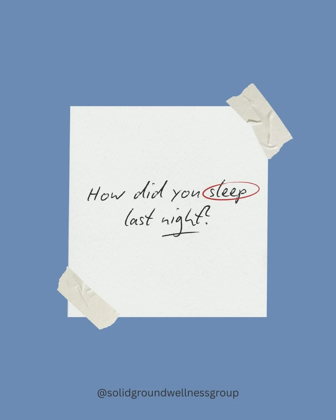 Sleep impacts everything - your mood, focus, relationships, and ability to cope with stress. And when it&rsquo;s off, it can feel really frustrating trying to fix it on your own.

At Solid Ground Wellness, our clinicians are trained in CBT-I (Cogniti