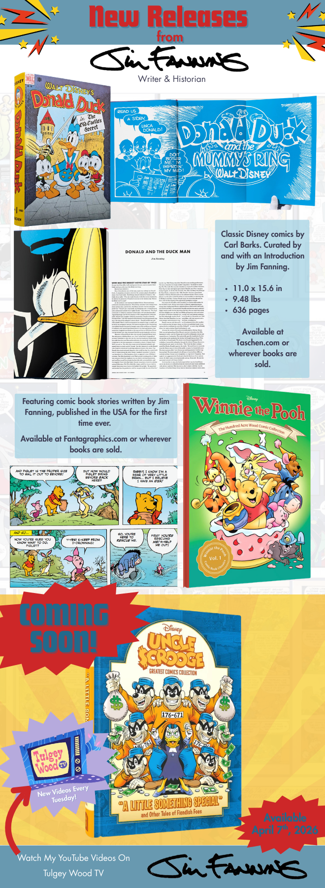 Upcoming Books by Disney Author and Historian, Jim Fanning