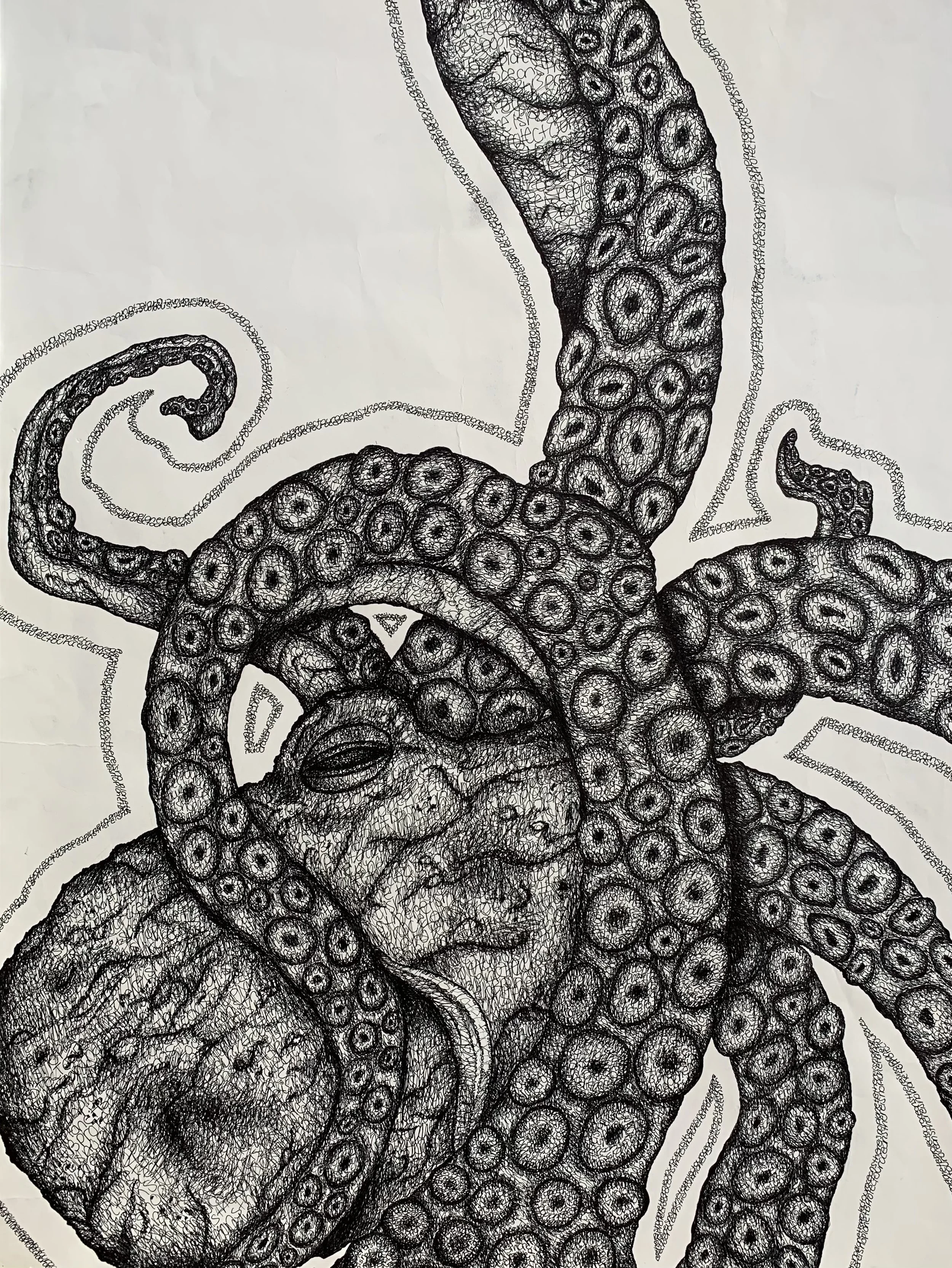 "There is no Planet B", Ink pen, 2019