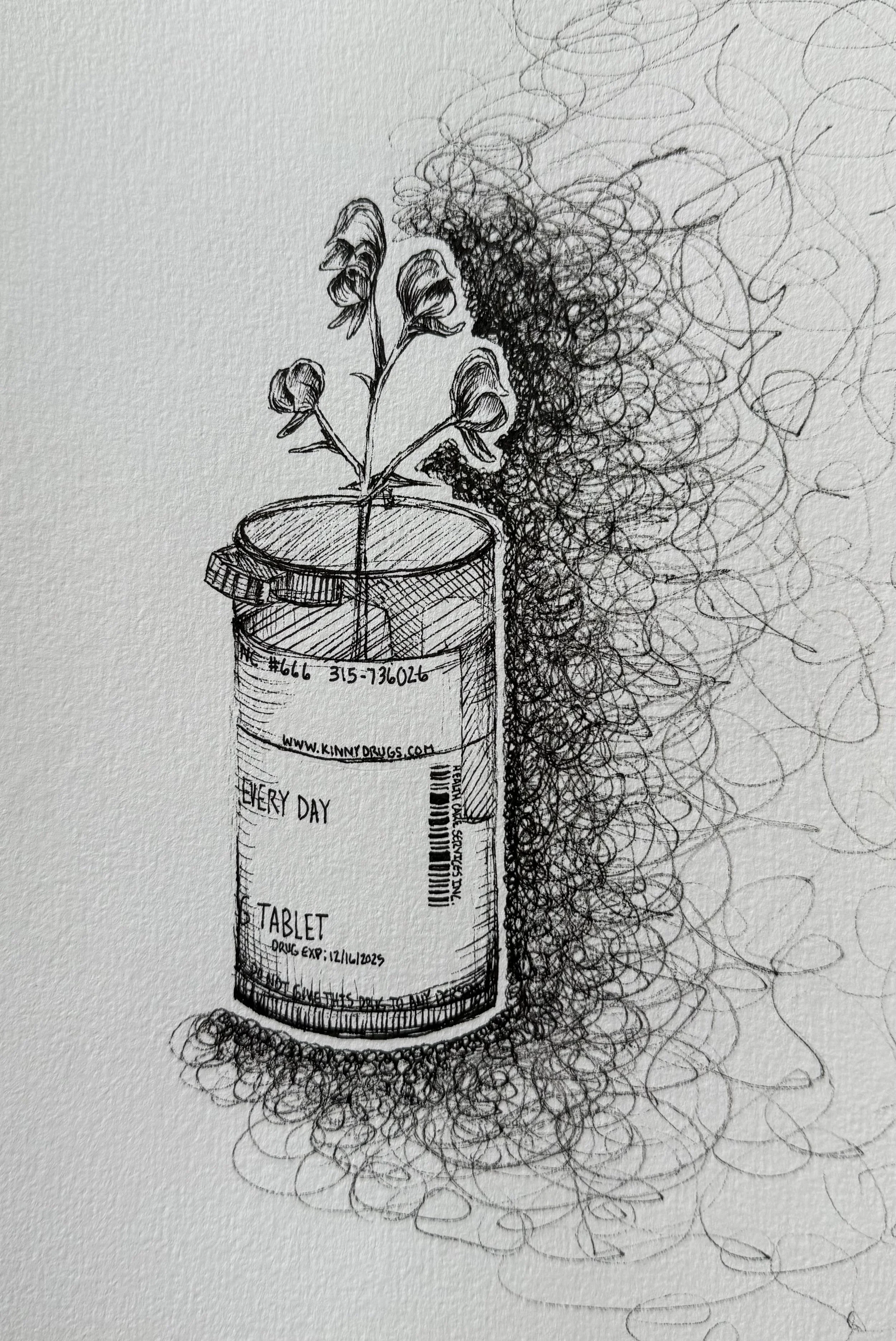 "Everyday", Ink pen, 2026