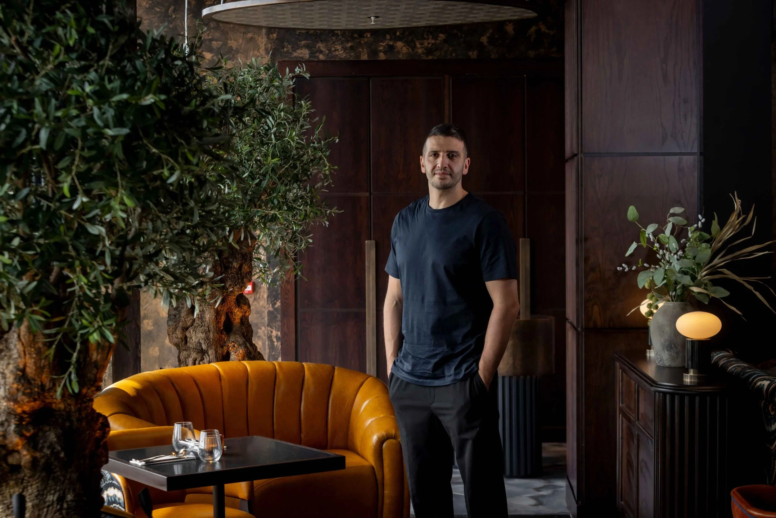 Nico Simeone, founder of Six by Nico, inside the restaurant