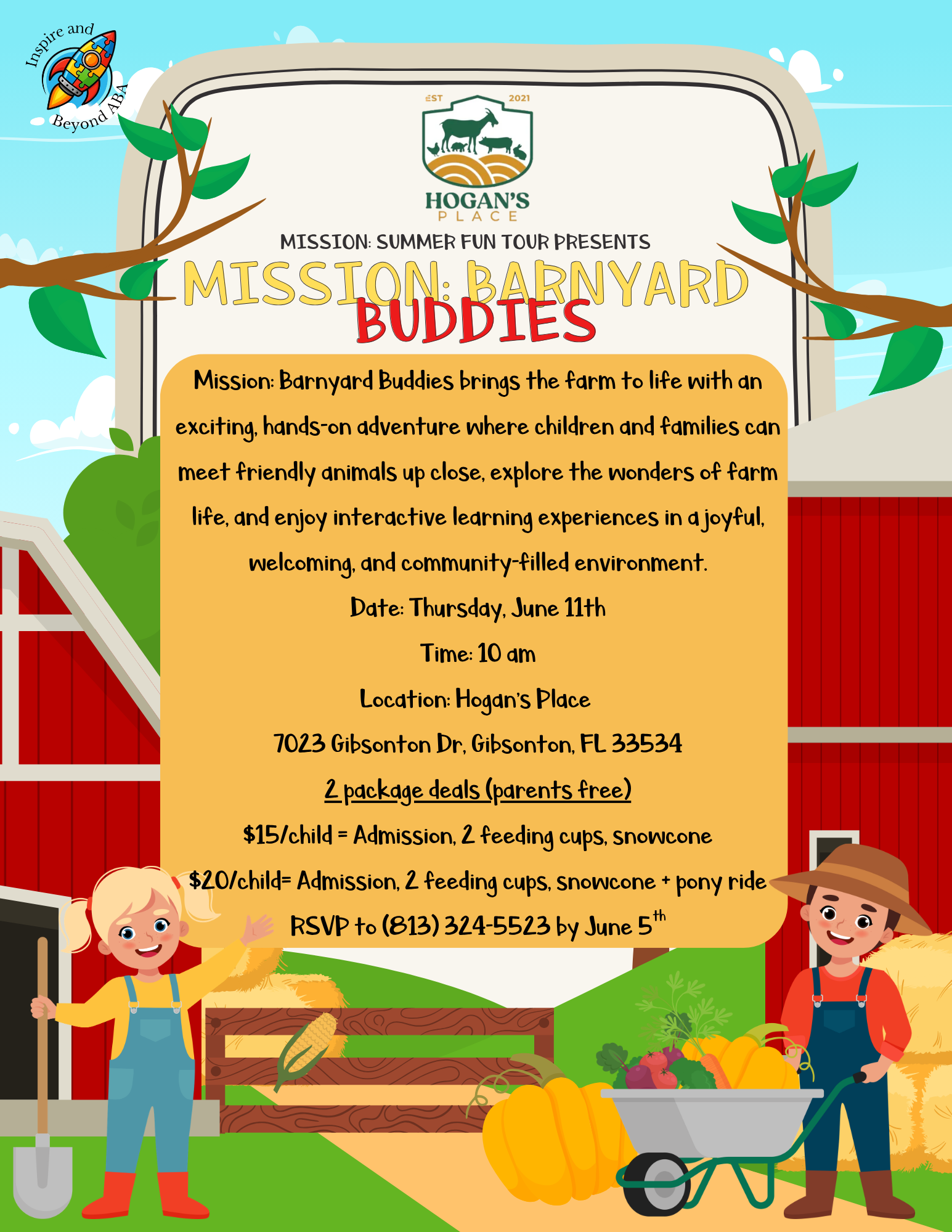 Mission: Summer Fun Tour presents- Mission: Barnyard Buddies