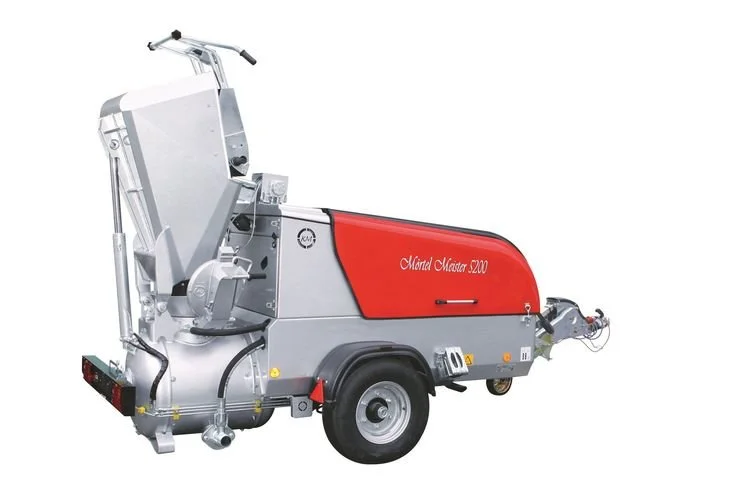 A mobile cleaning machine with a red and gray body labeled 'Mirtel Master 1200' on a plain background.