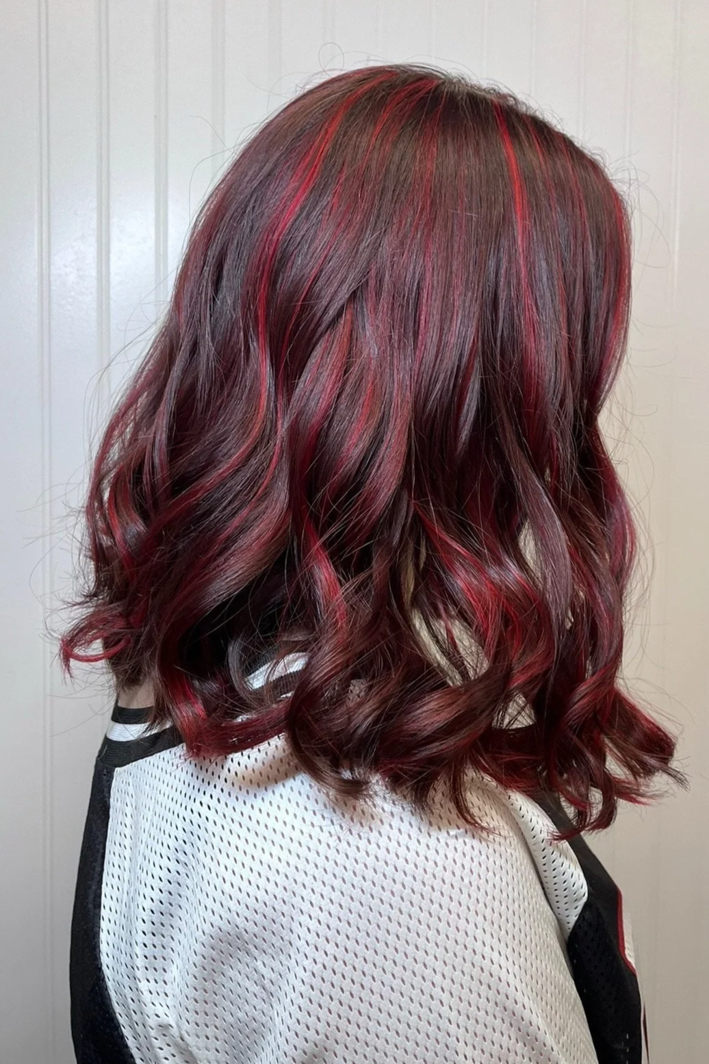 Red highlights by Tiffany Lewis