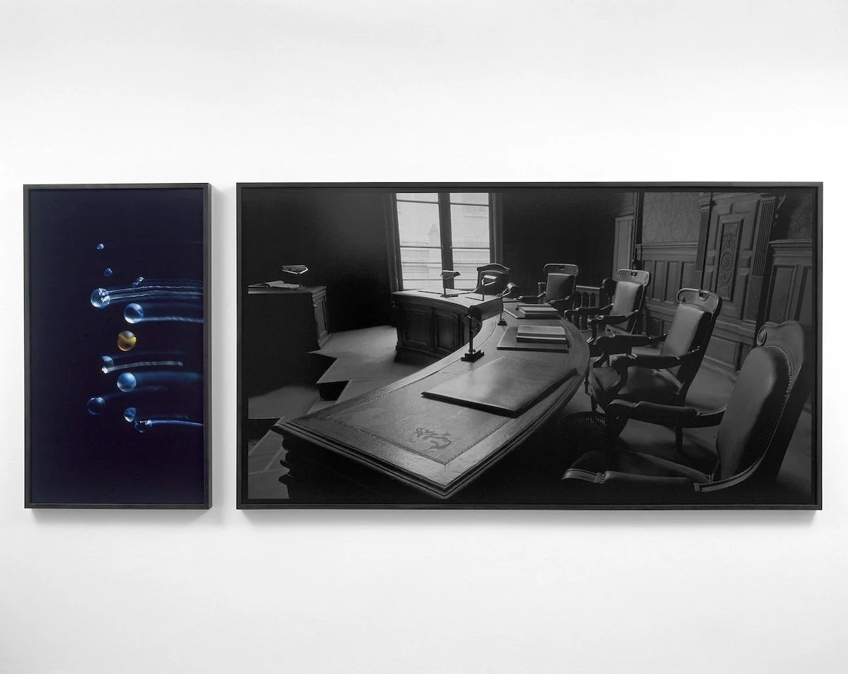 L’ACCUSÉ, diptyque, 2003, 125 x 304 cm