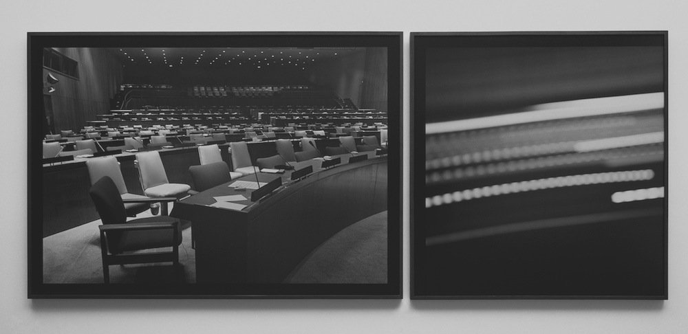 OUVERTURE, ÉCHAPPÉE, diptyque, 1992, 138 x 333 cm