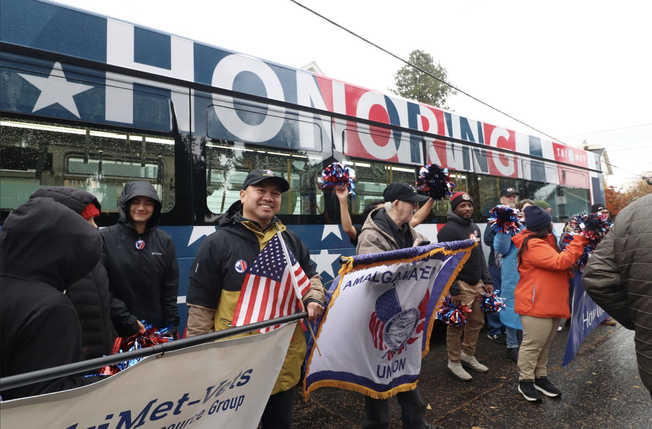 Portland Veterans Day Parade NE Portland community event veteran recognition - FinksCo parade production support