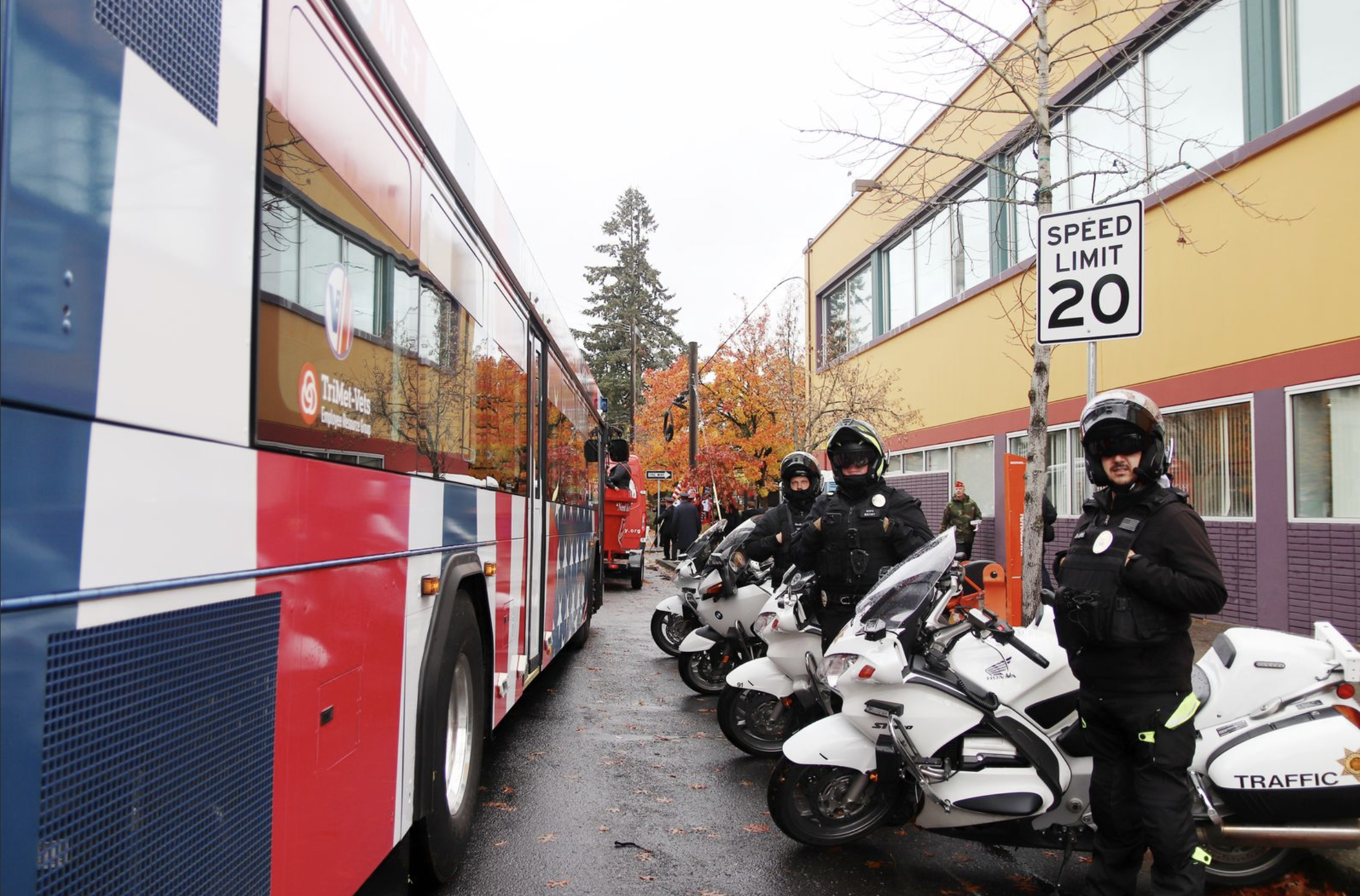 Portland Veterans Day Parade NE Portland community event veteran recognition - FinksCo parade production support
