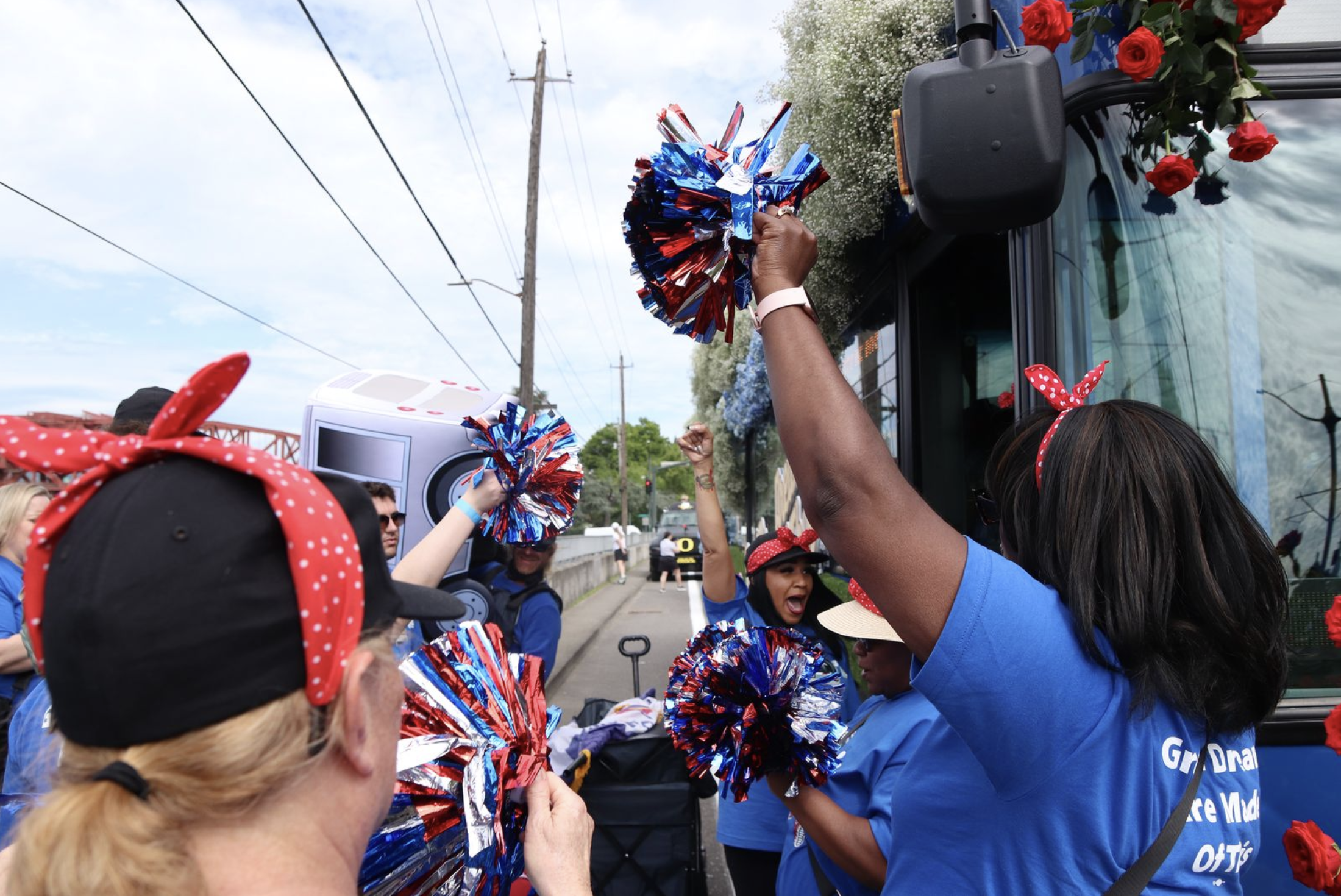 TriMet Grand Floral Parade Portland Rose Festival 225000 spectators community event - FinksCo public sector partnership