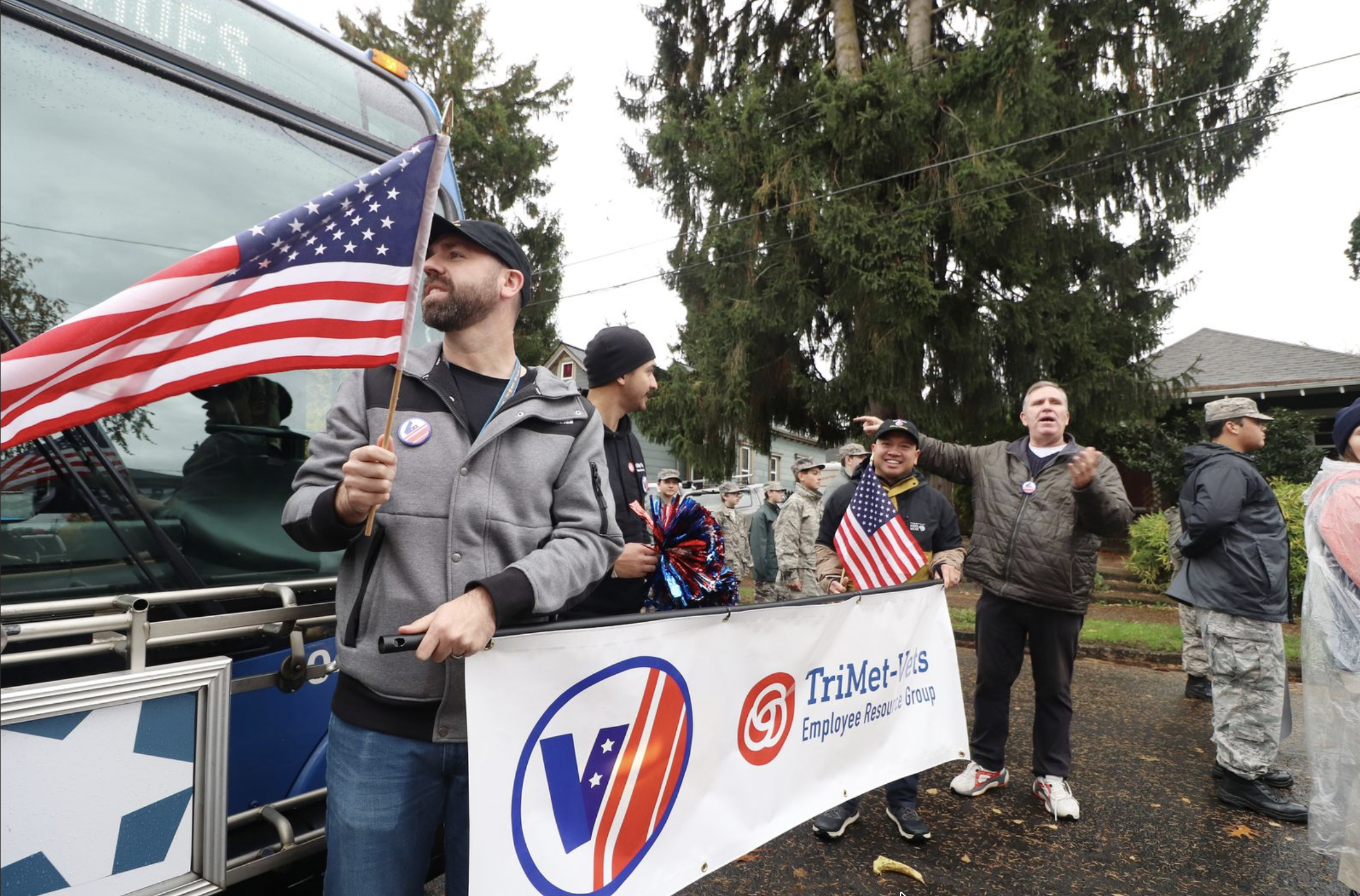 Portland Veterans Day Parade NE Portland community event veteran recognition - FinksCo parade production support