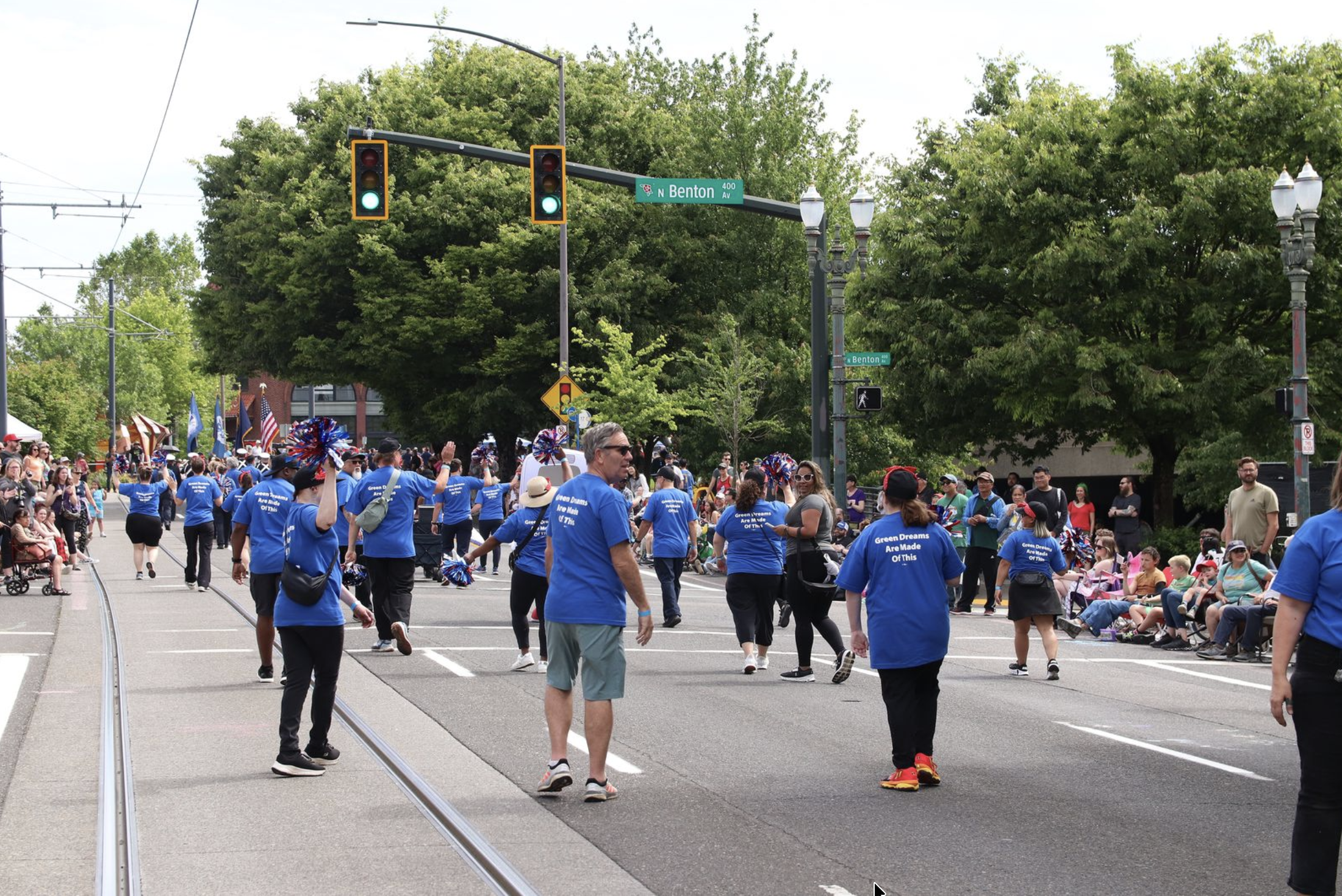 TriMet Grand Floral Parade Portland Rose Festival 225000 spectators community event - FinksCo public sector partnership