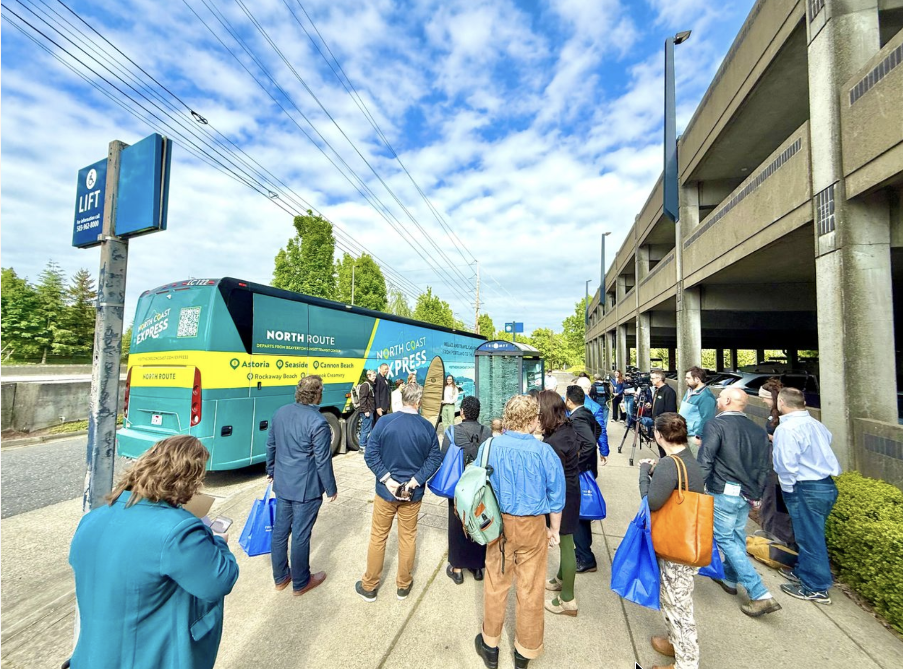 North Coast Express TriMet Oregon Coast seasonal transit launch event Portland - FinksCo transportation initiative