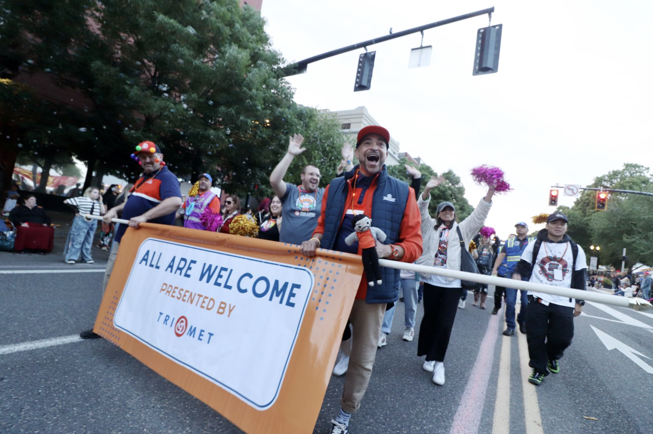 CareOregon Starlight Parade downtown Portland nighttime event TriMet Rose Festival - FinksCo evening event production