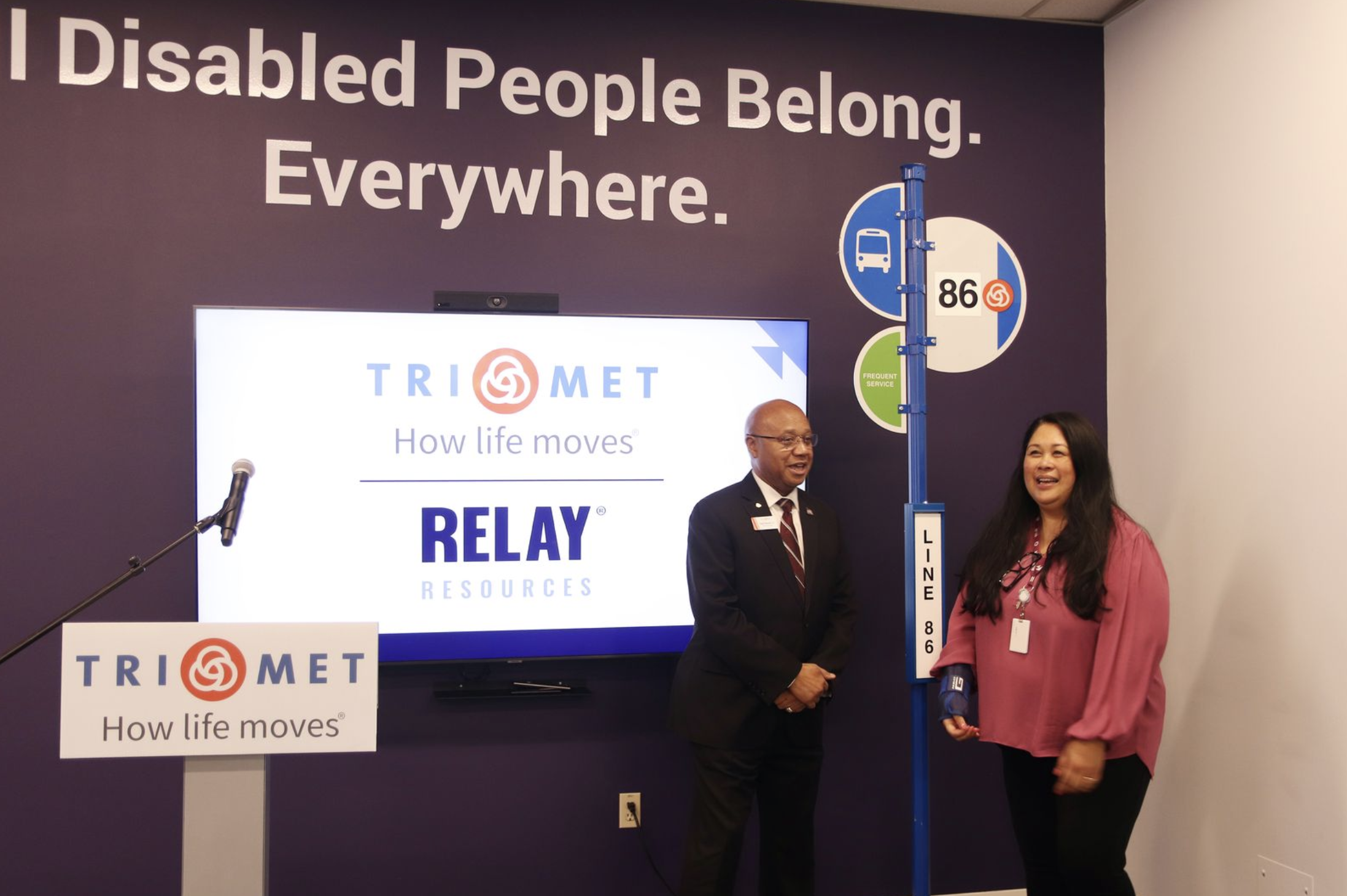 TriMet Line 86 disability employment access Portland Relay Resources partnership - FinksCo social impact event