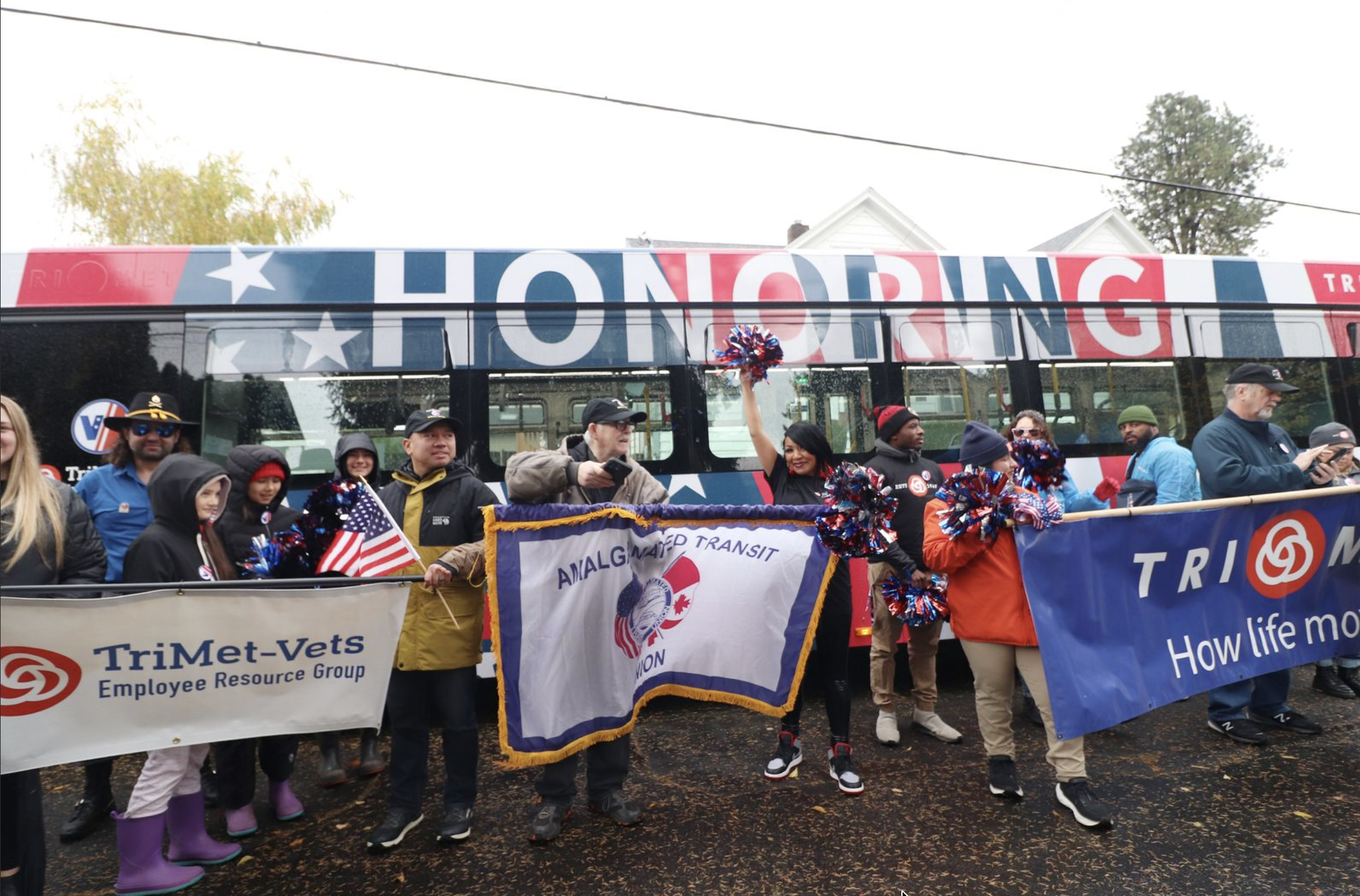 Portland Veterans Day Parade NE Portland community event veteran recognition - FinksCo parade production support