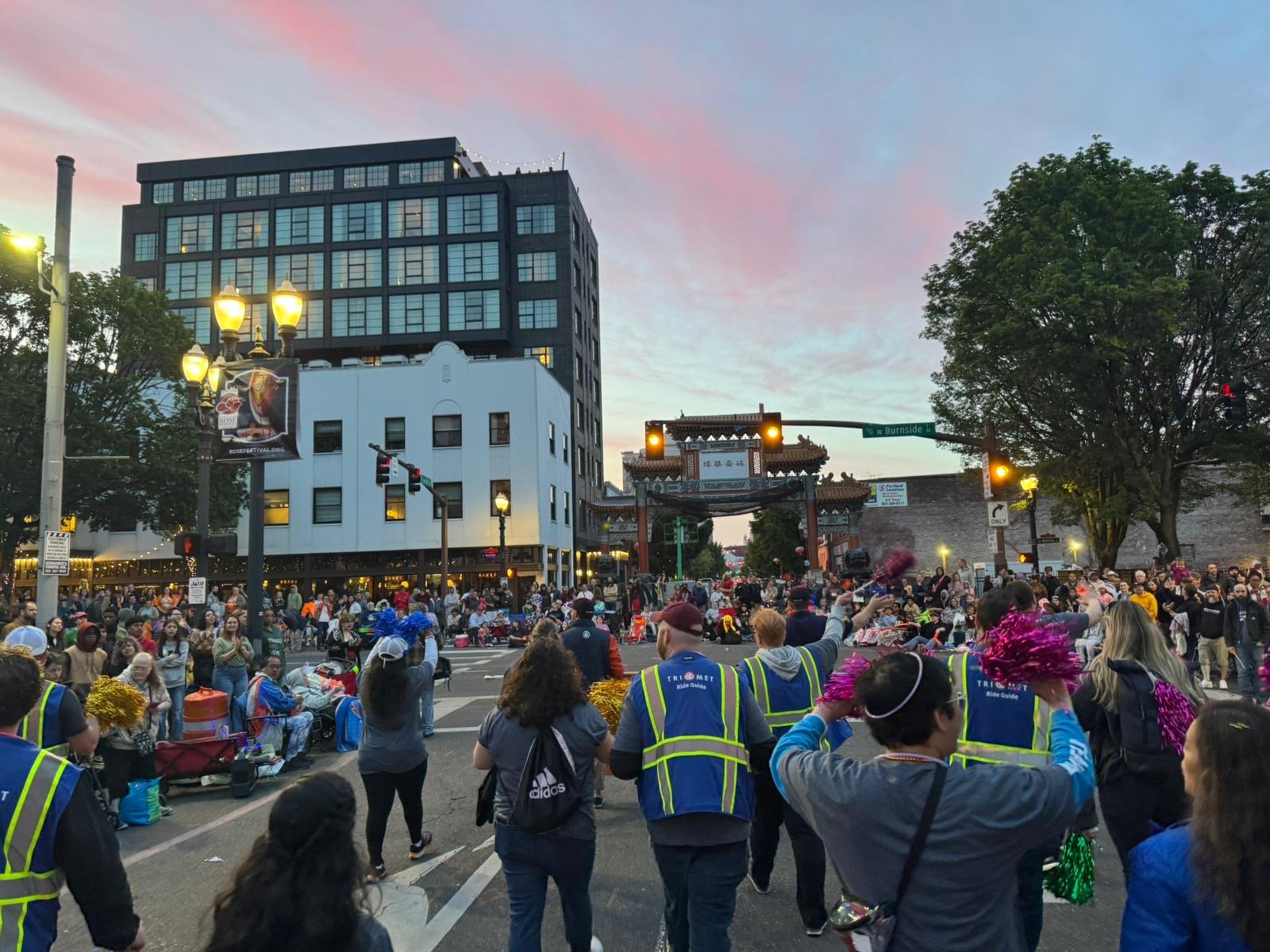 CareOregon Starlight Parade downtown Portland nighttime event TriMet Rose Festival - FinksCo evening event production