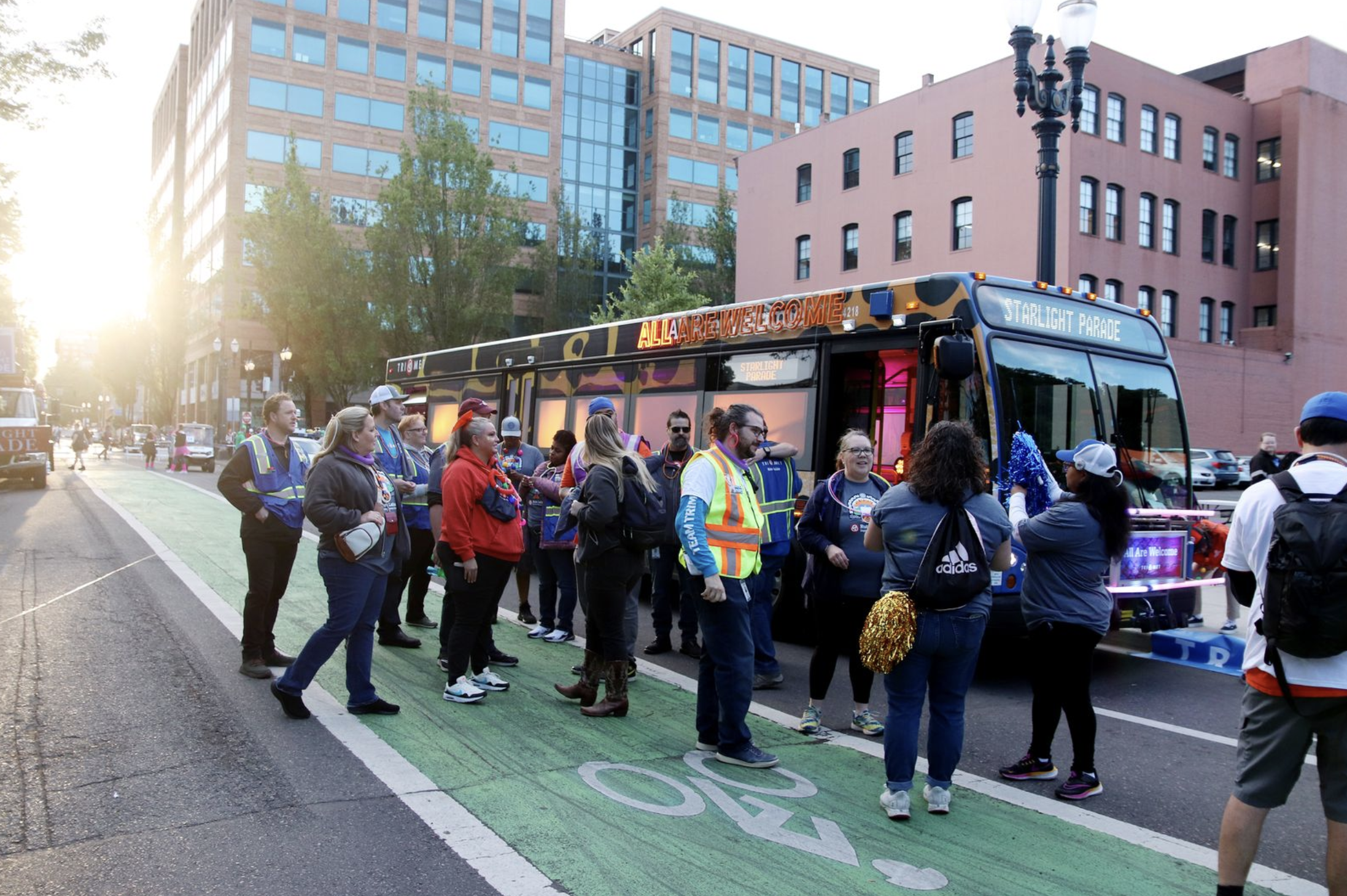 CareOregon Starlight Parade downtown Portland nighttime event TriMet Rose Festival - FinksCo evening event production