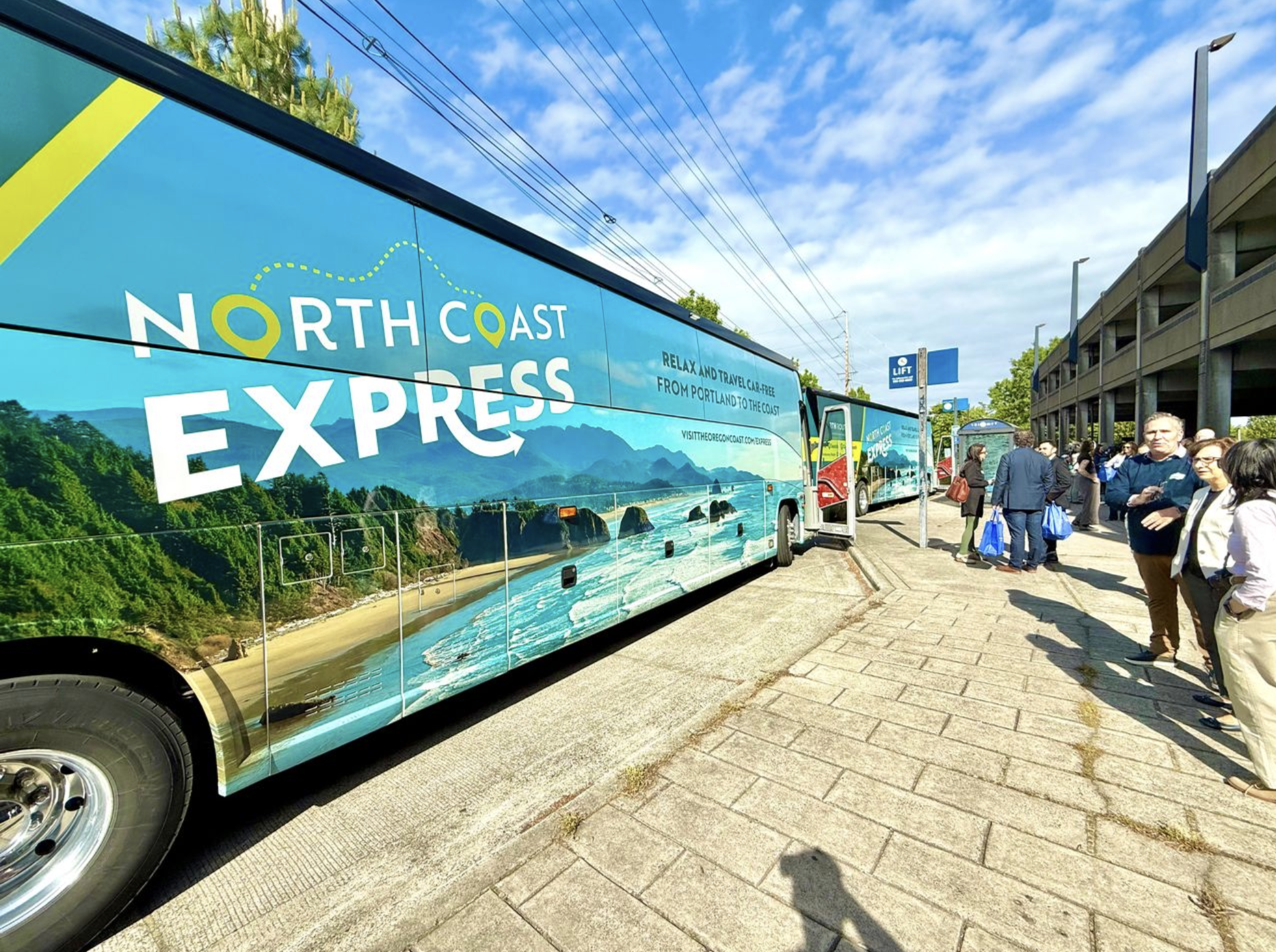 North Coast Express TriMet Oregon Coast seasonal transit launch event Portland - FinksCo transportation initiative