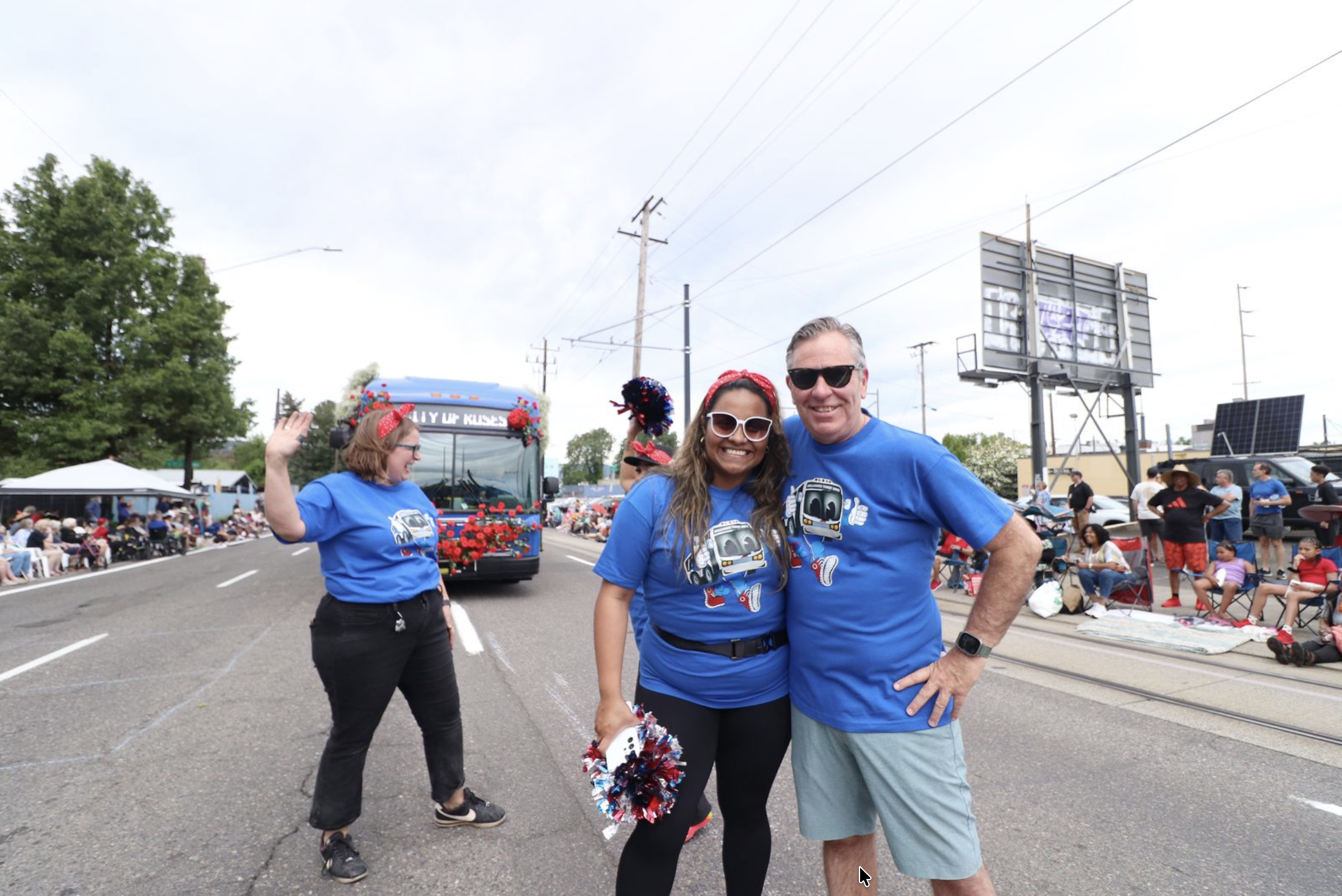 TriMet Grand Floral Parade Portland Rose Festival 225000 spectators community event - FinksCo public sector partnership