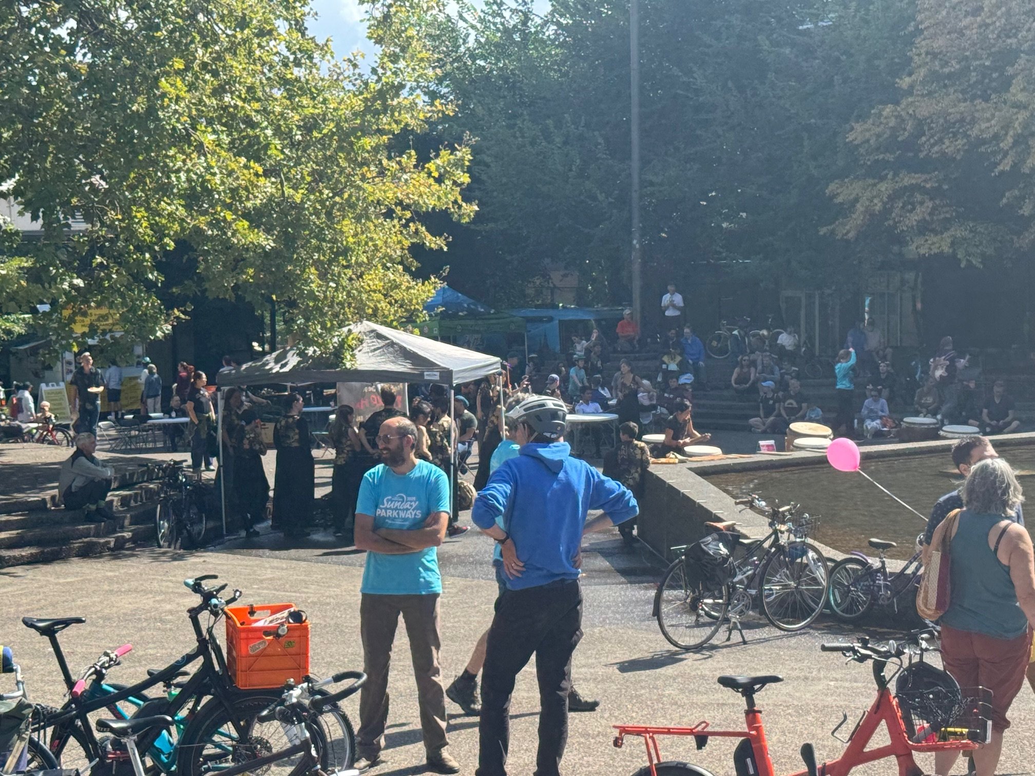 Sunday Parkways Portland open streets community health bike walk event - FinksCo active transportation program