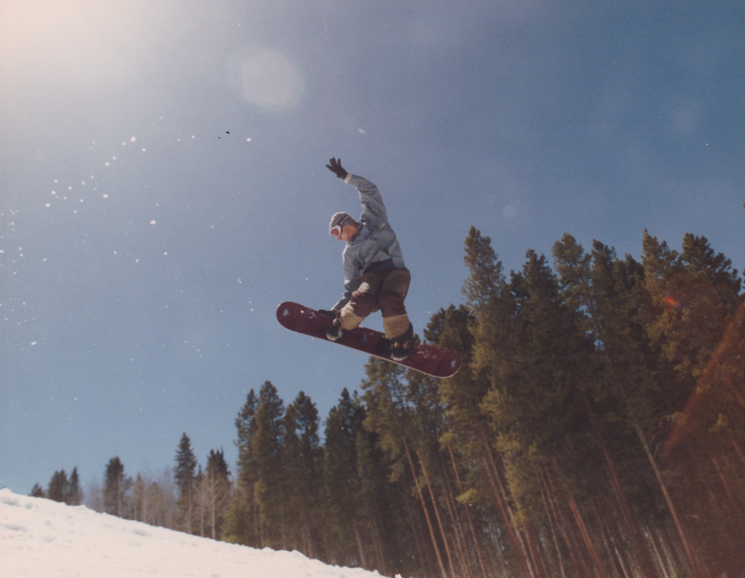 Chris snowboard air 1995