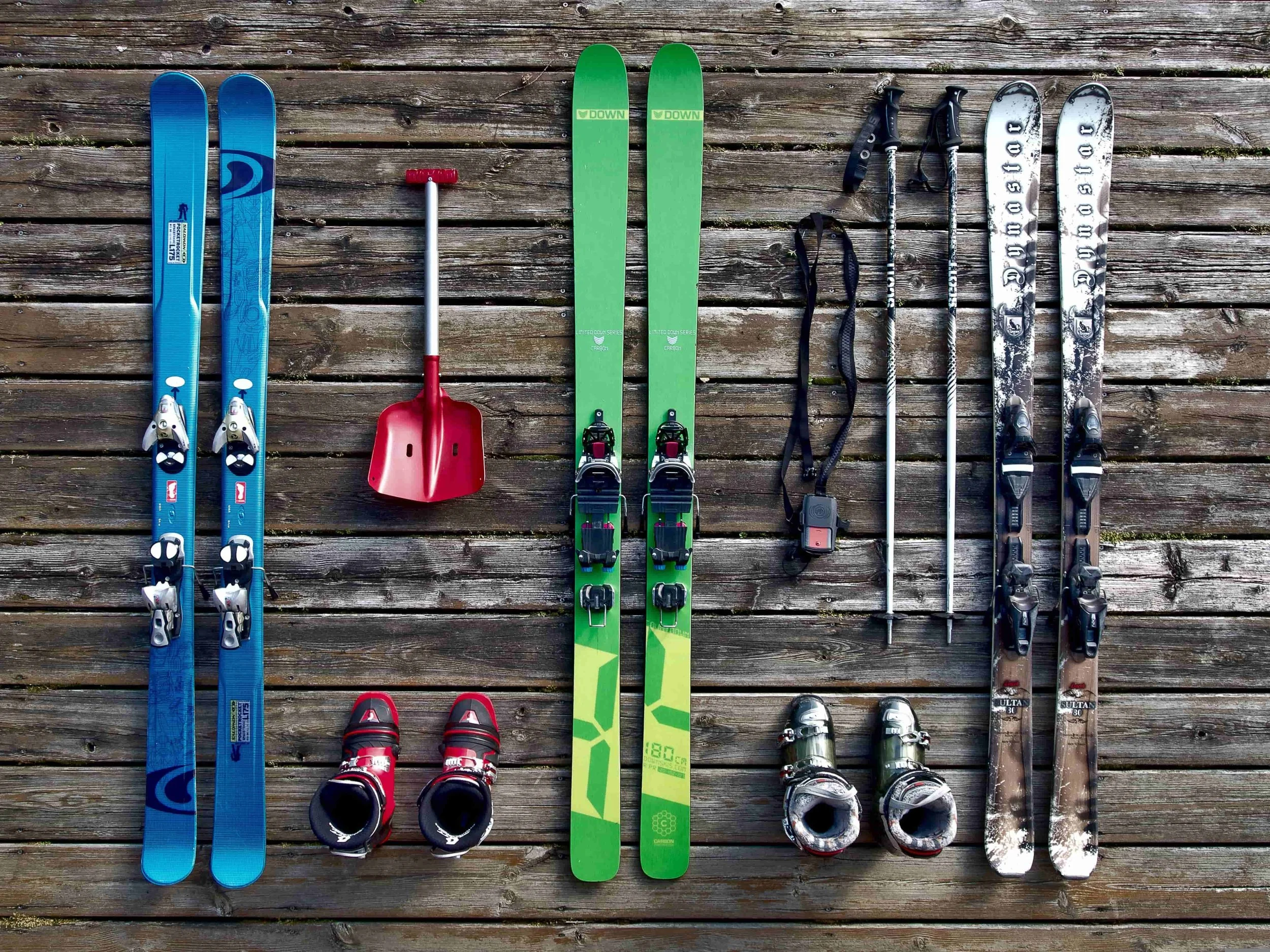 Gear shopping skis and accessories