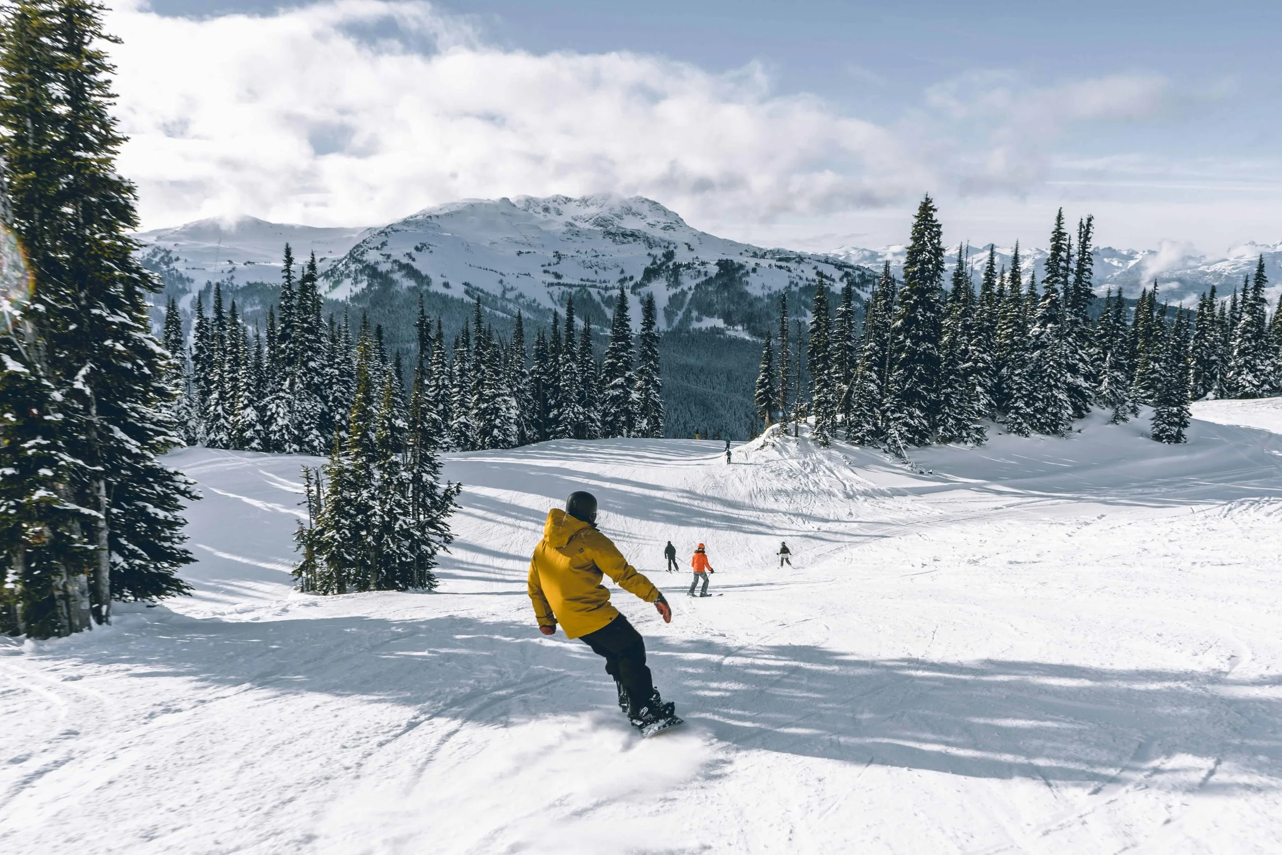 Beginner snowboarder
