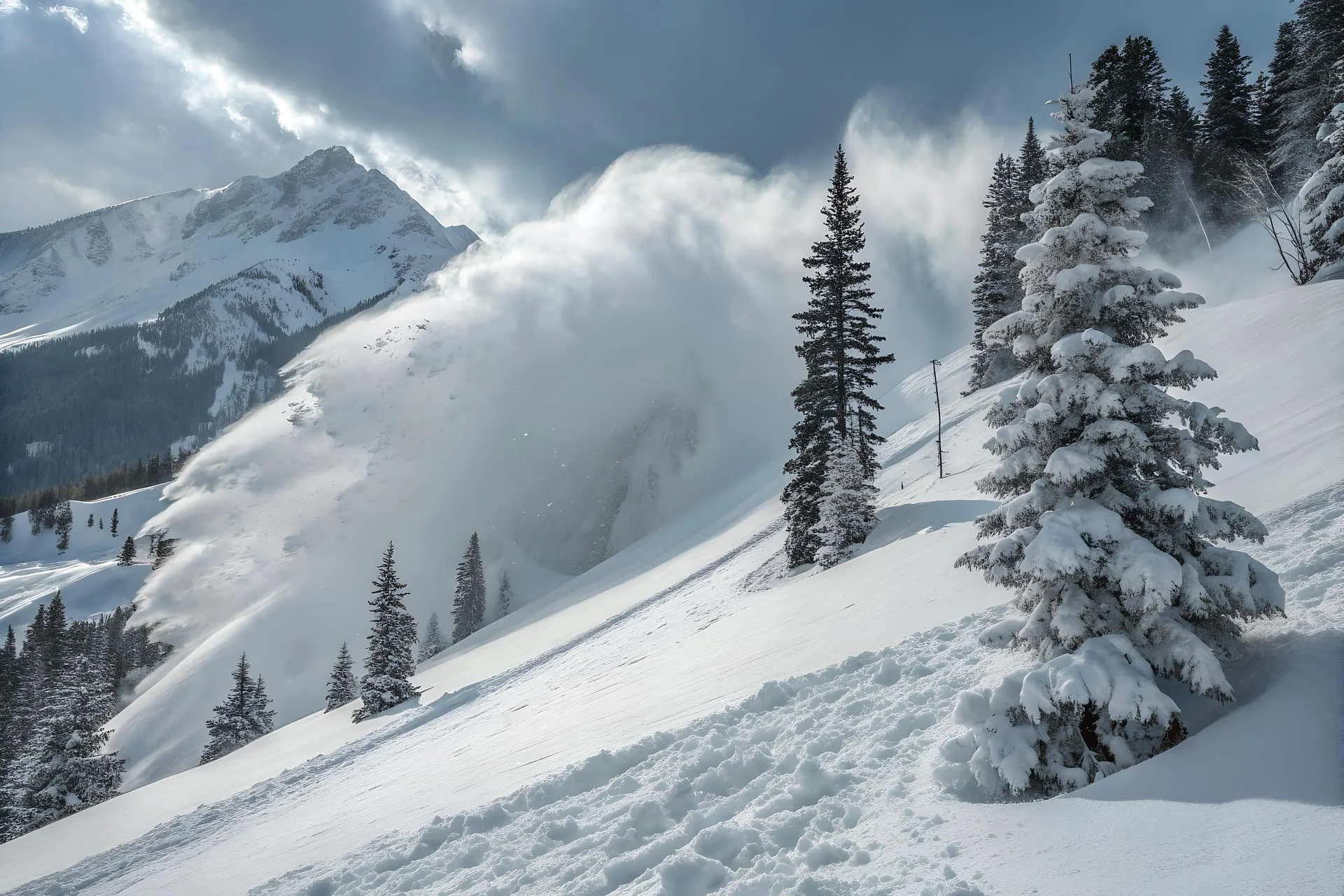 Avalanche scene