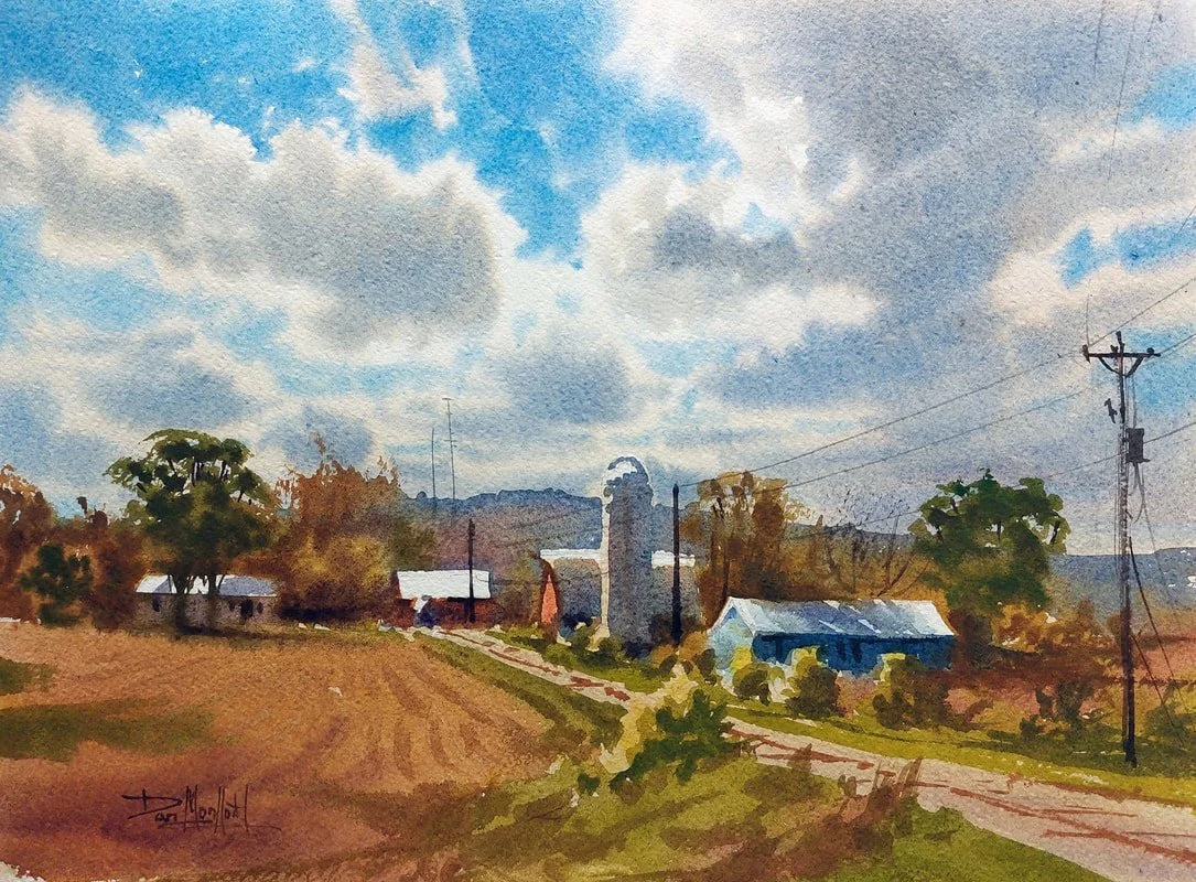 Expressive Landscapes in Watercolor - the Damp Paper Method with Dan Mondloch