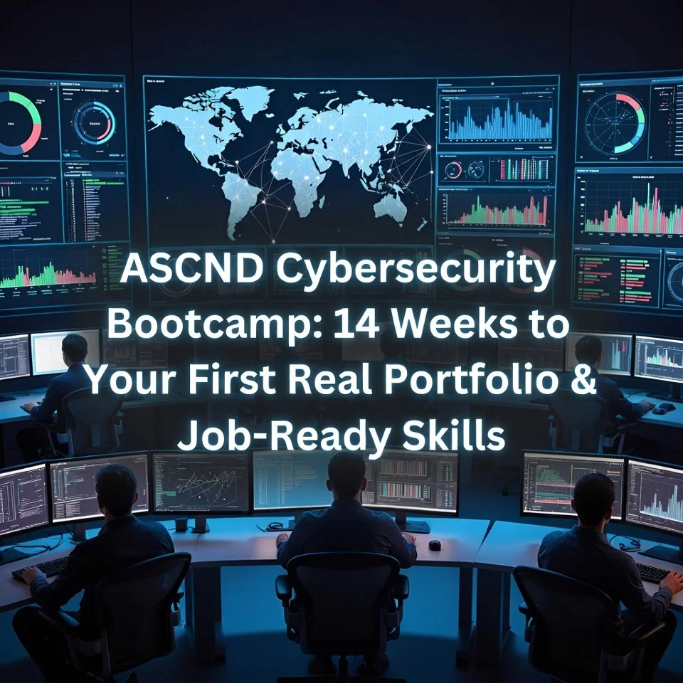 ASCND Cybersecurity Bootcamp: 14 Weeks to Your First Real Portfolio & Job-Ready Skills