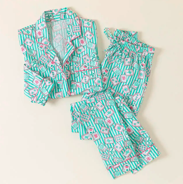 Dreaming of Mahjong Pajama Set - $78