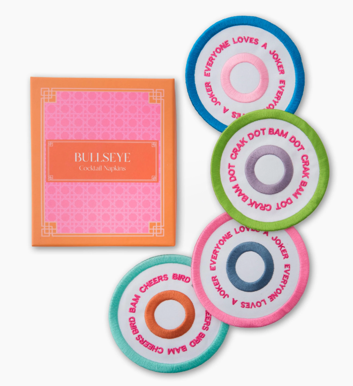 Bullseye Cocktail Napkins - $65