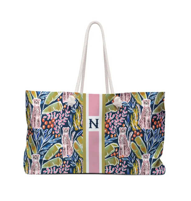 Monogrammed Britt Mills Design Mahjong Tote Bag - $52