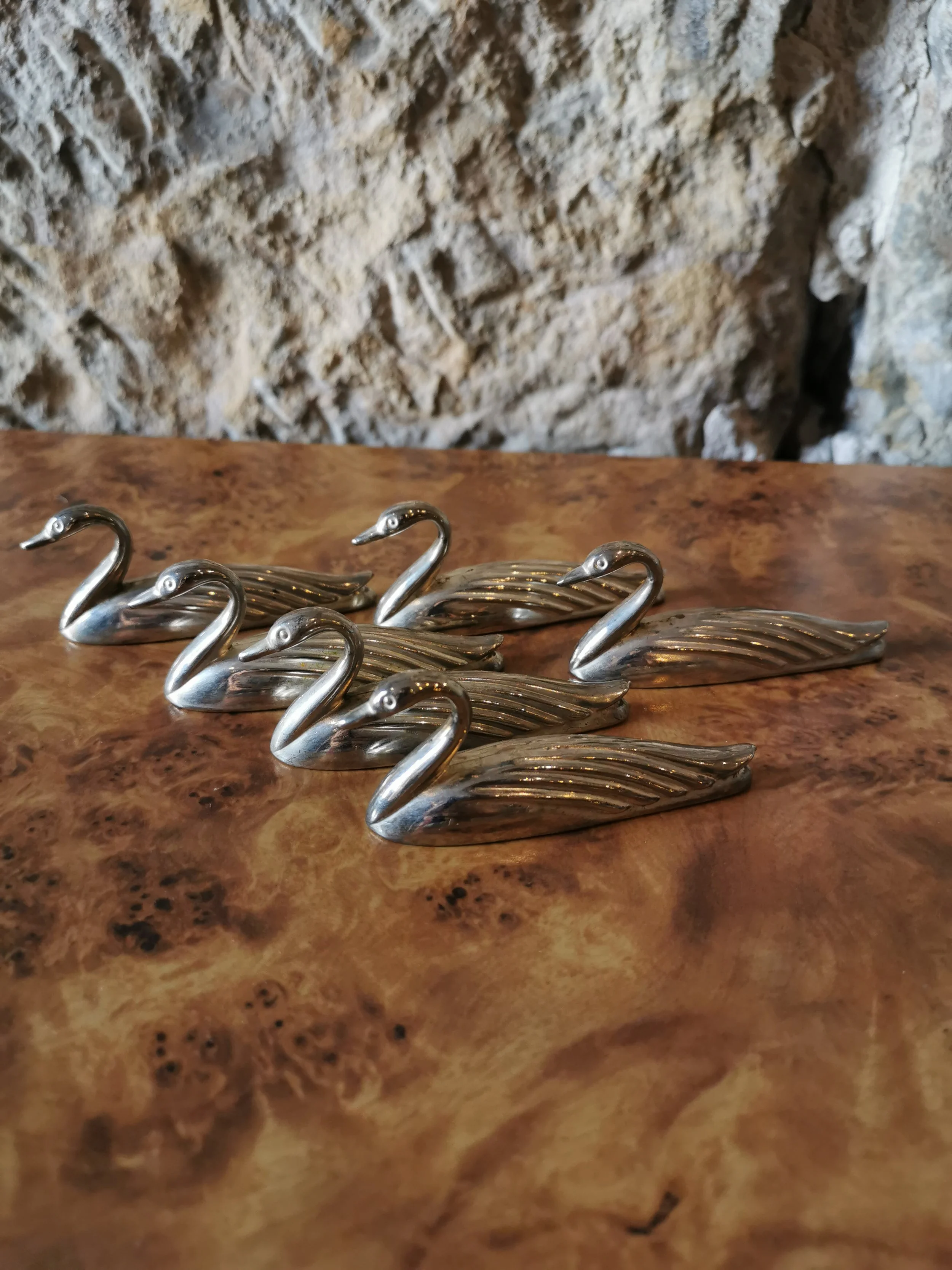 Porte-couteaux cygnes