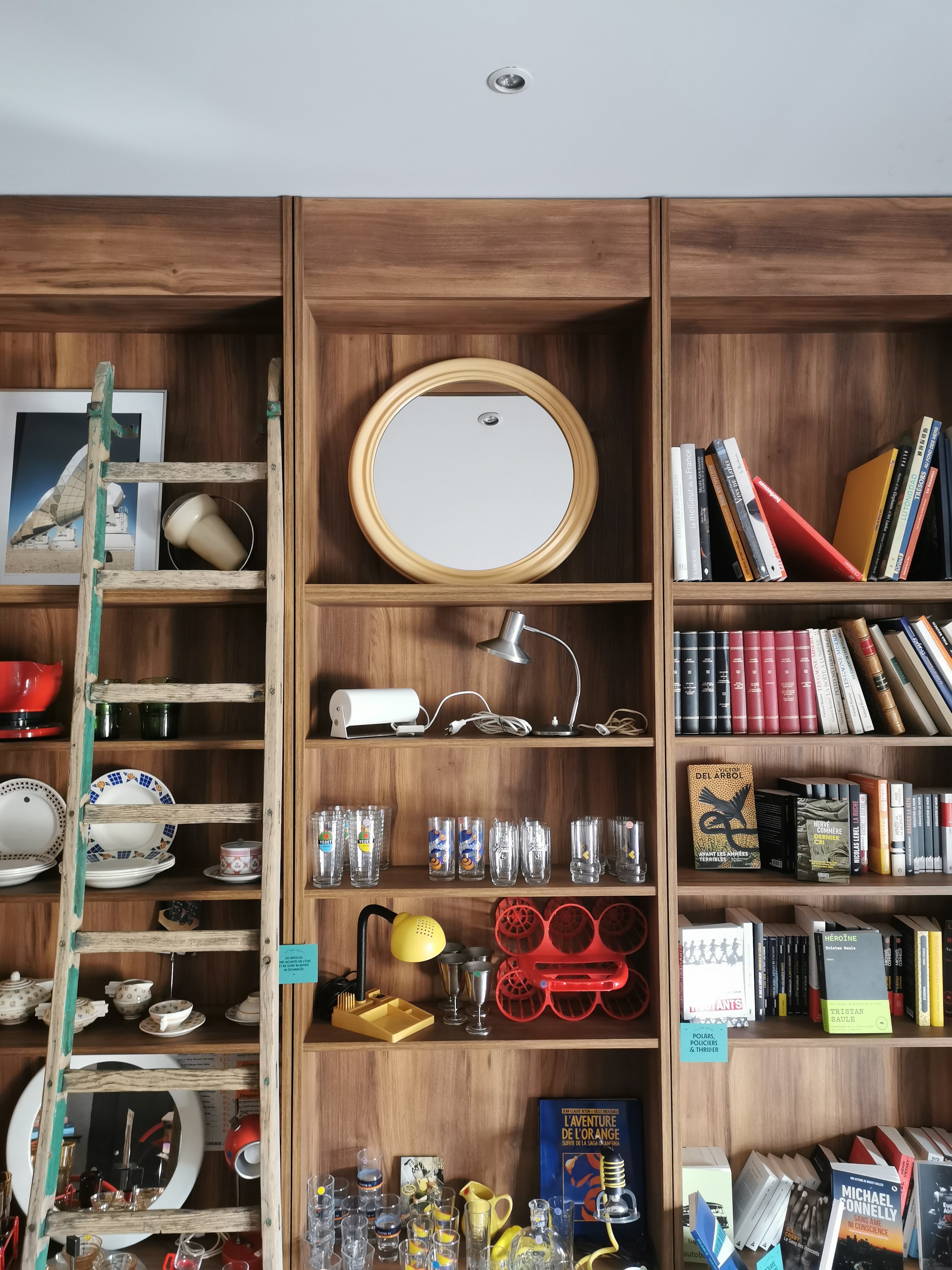 Grand miroir rond plastique