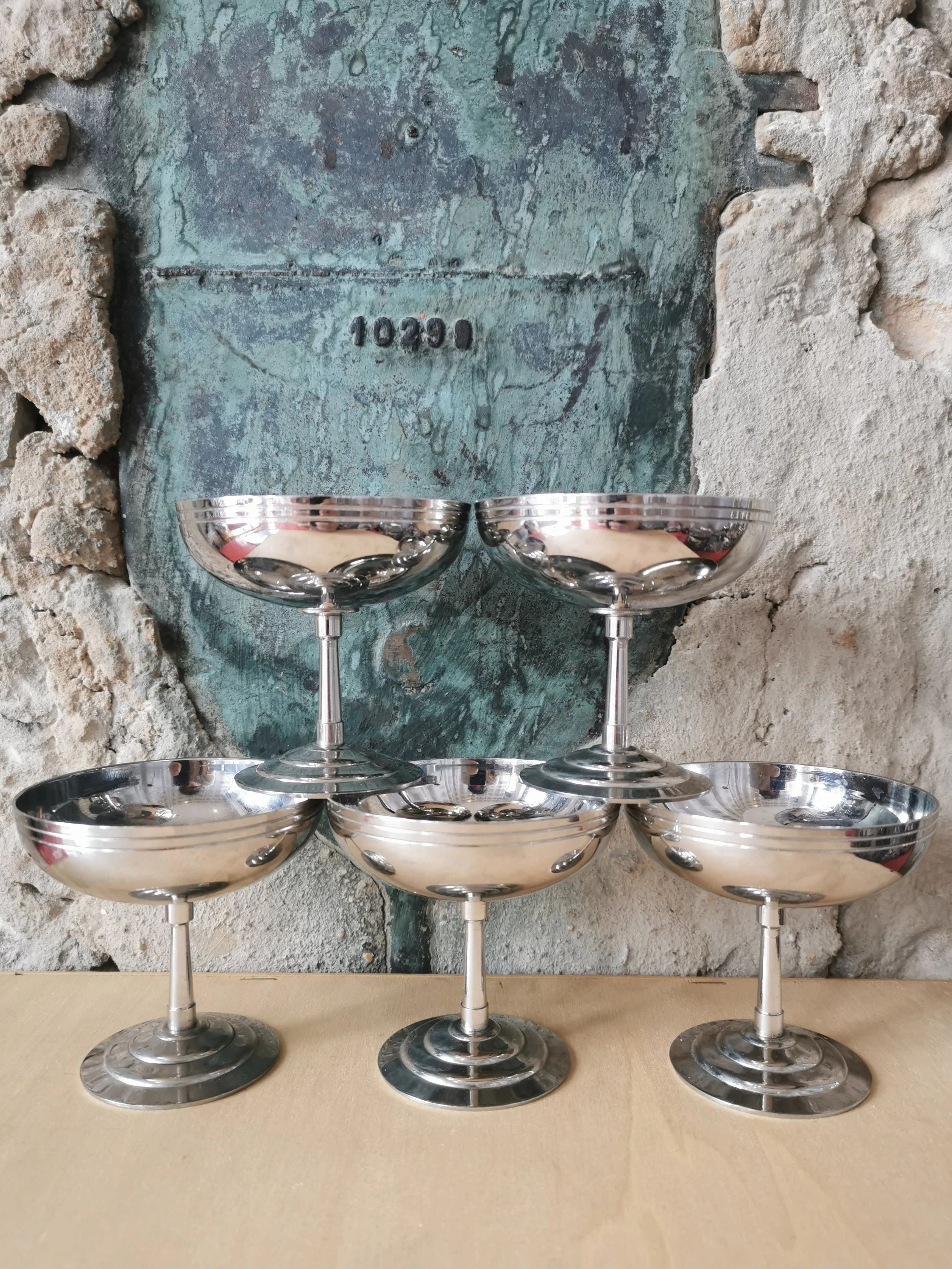 Coupelles à dessert ou champagne Rémy Letang