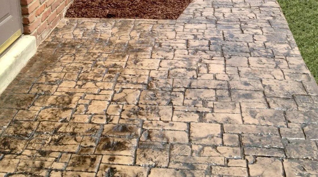 Stamped/Decorative Concrete and Outdoor Fireplace/Kitchen Builds